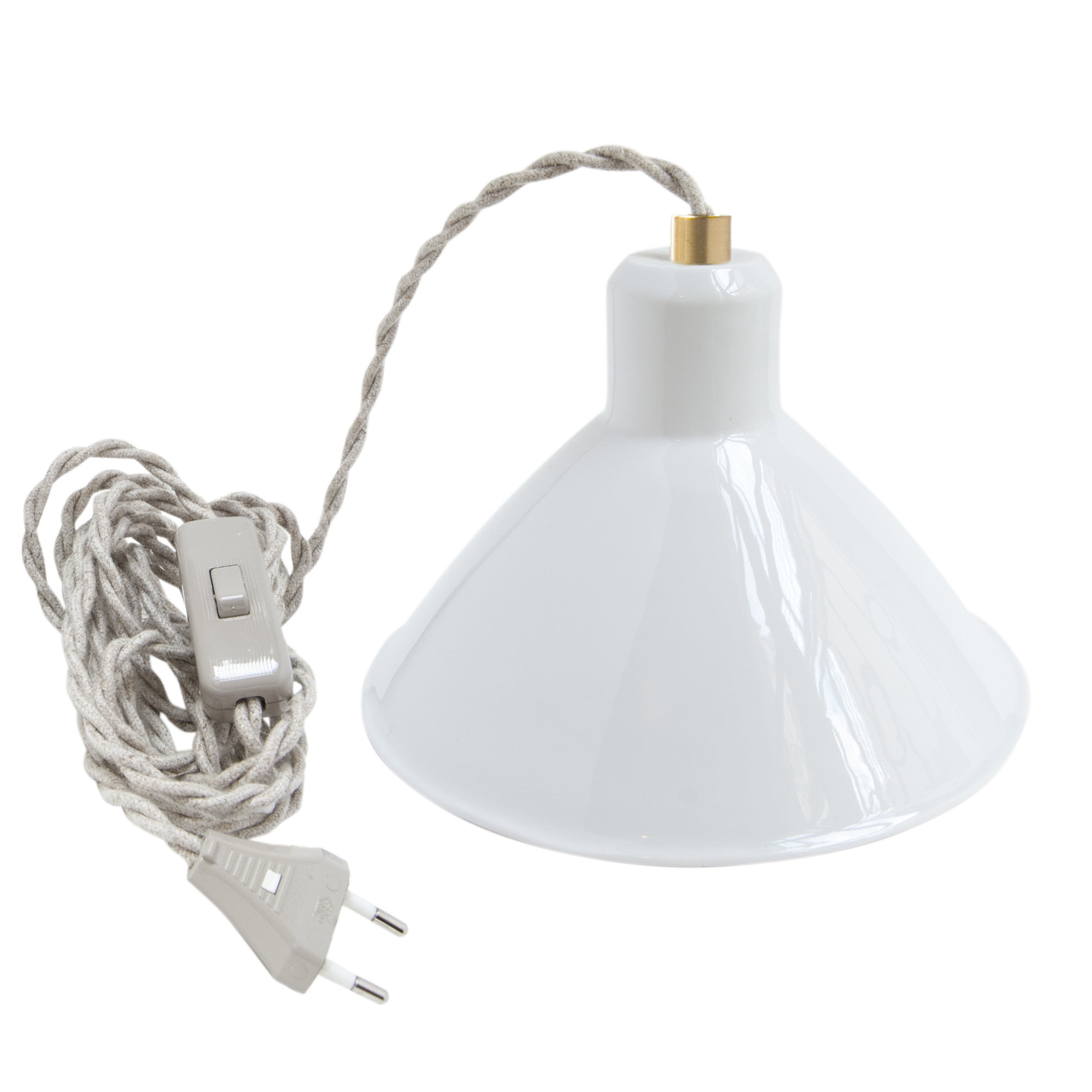 Charlie white porcelain portable lamp