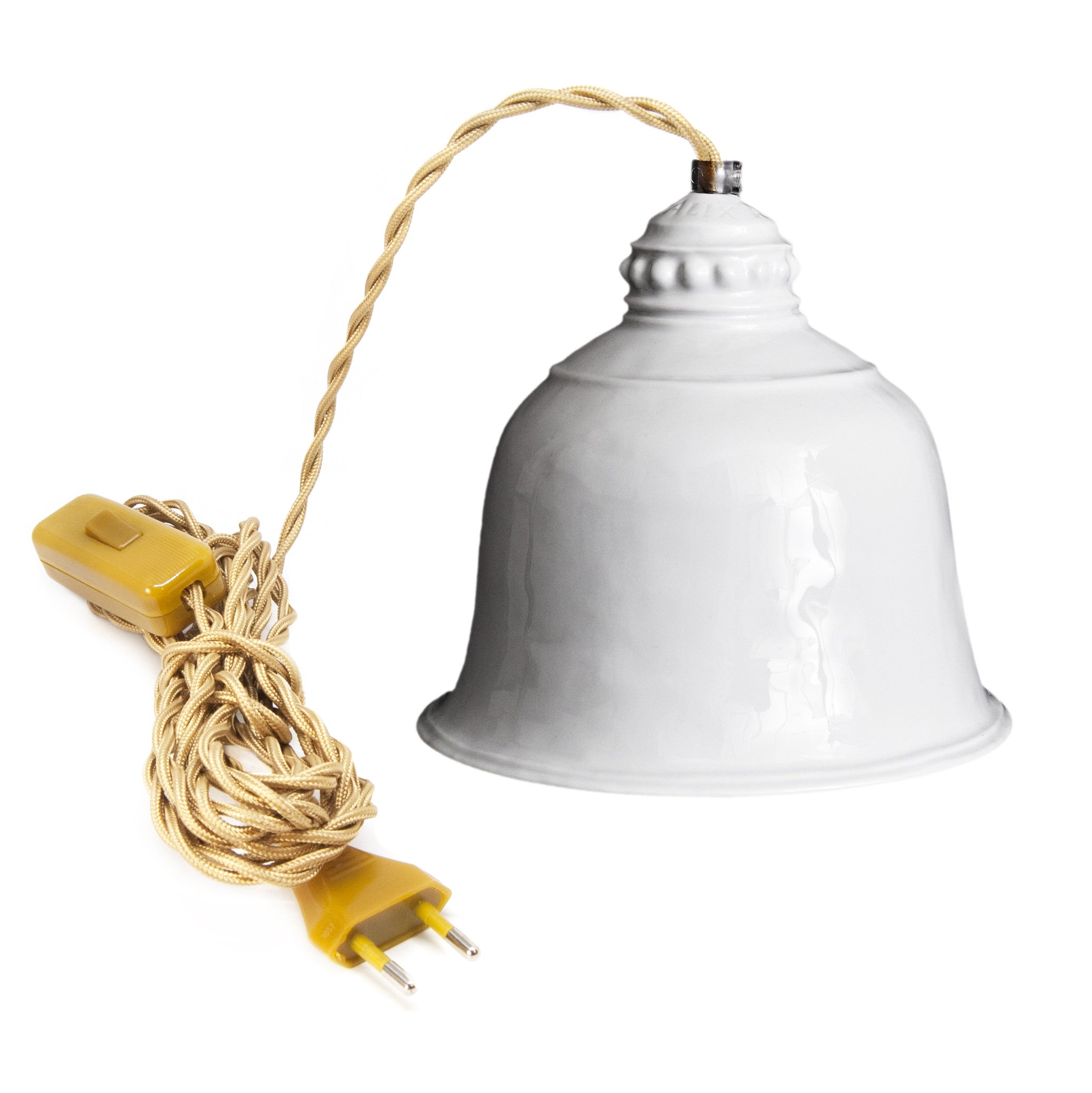 Angkor white porcelain portable lamp