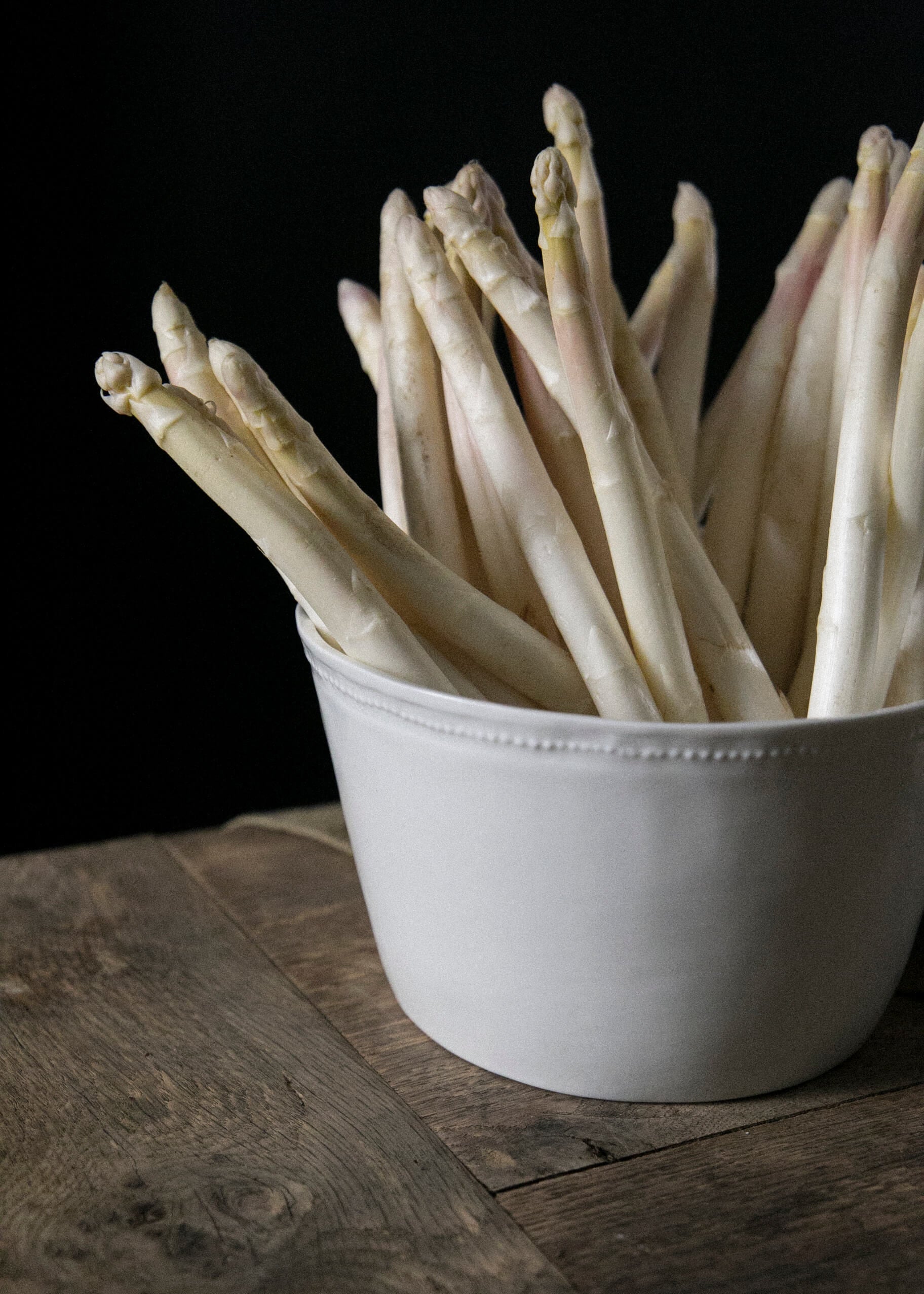 Louis XVI straight salad bowl in white porcelain