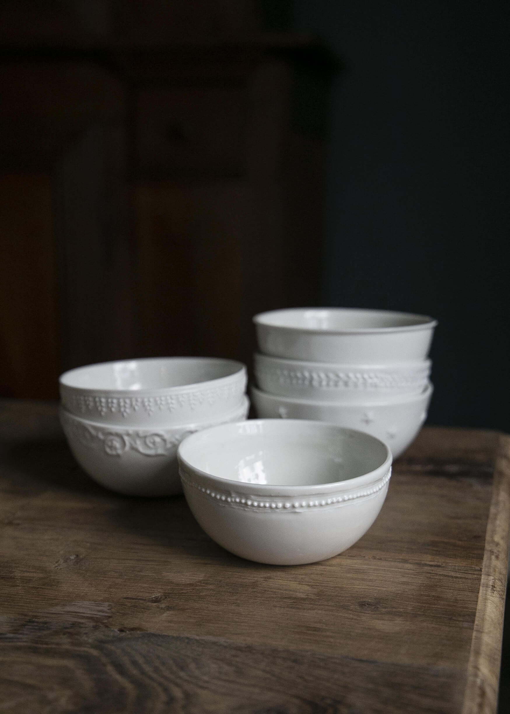 Small Louis XVI bowl in white porcelain