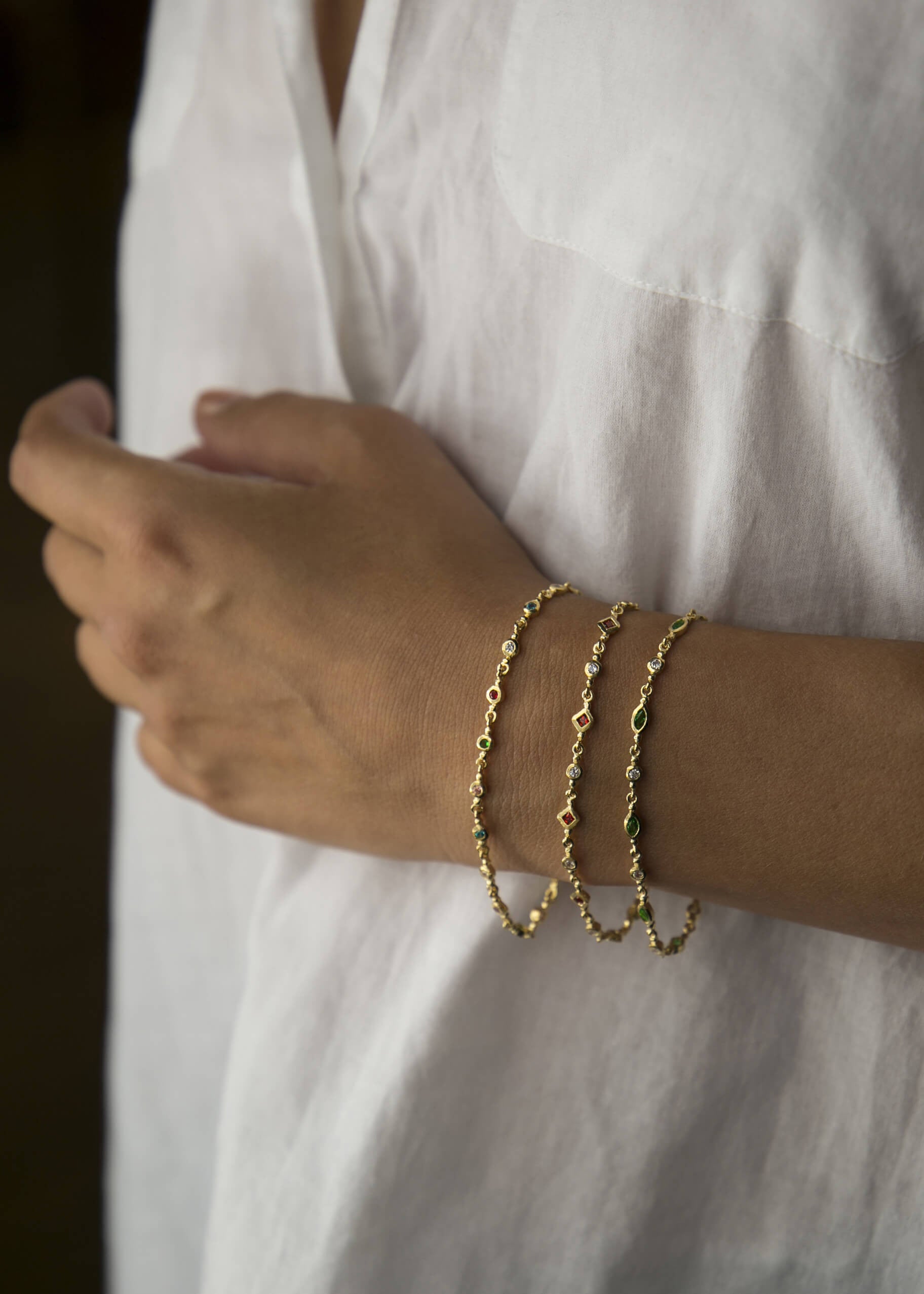 Fortune Silver-gilt bracelet