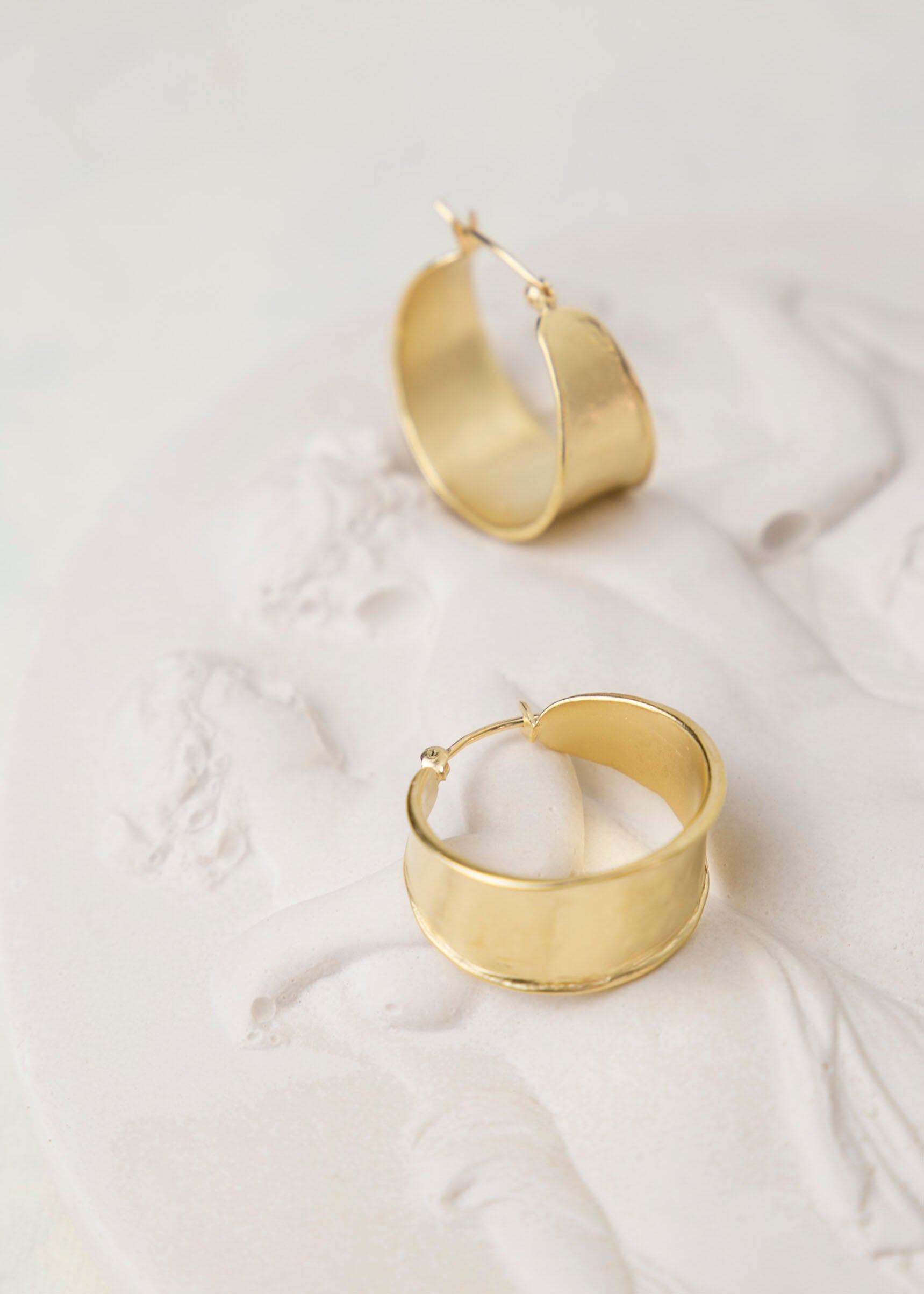 Hélène Silver-gilt hoop earrings