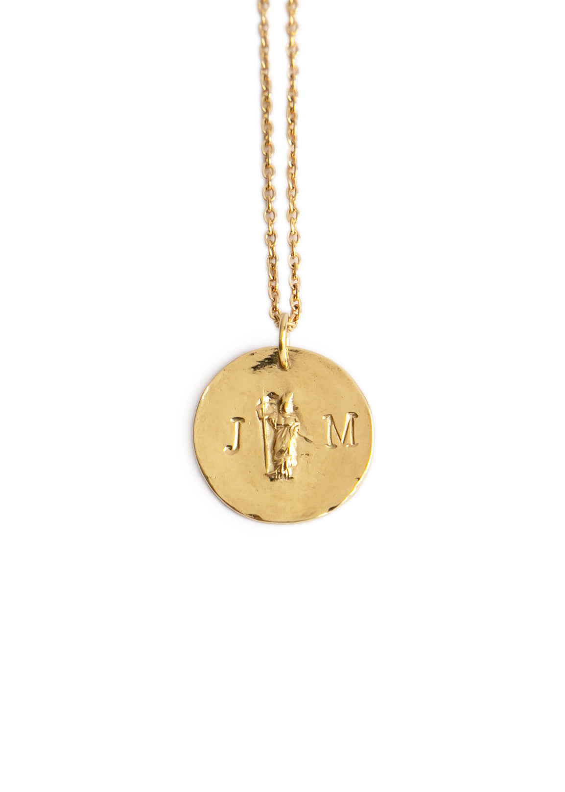 Personalized Minerva 18-carat gold imprint medal