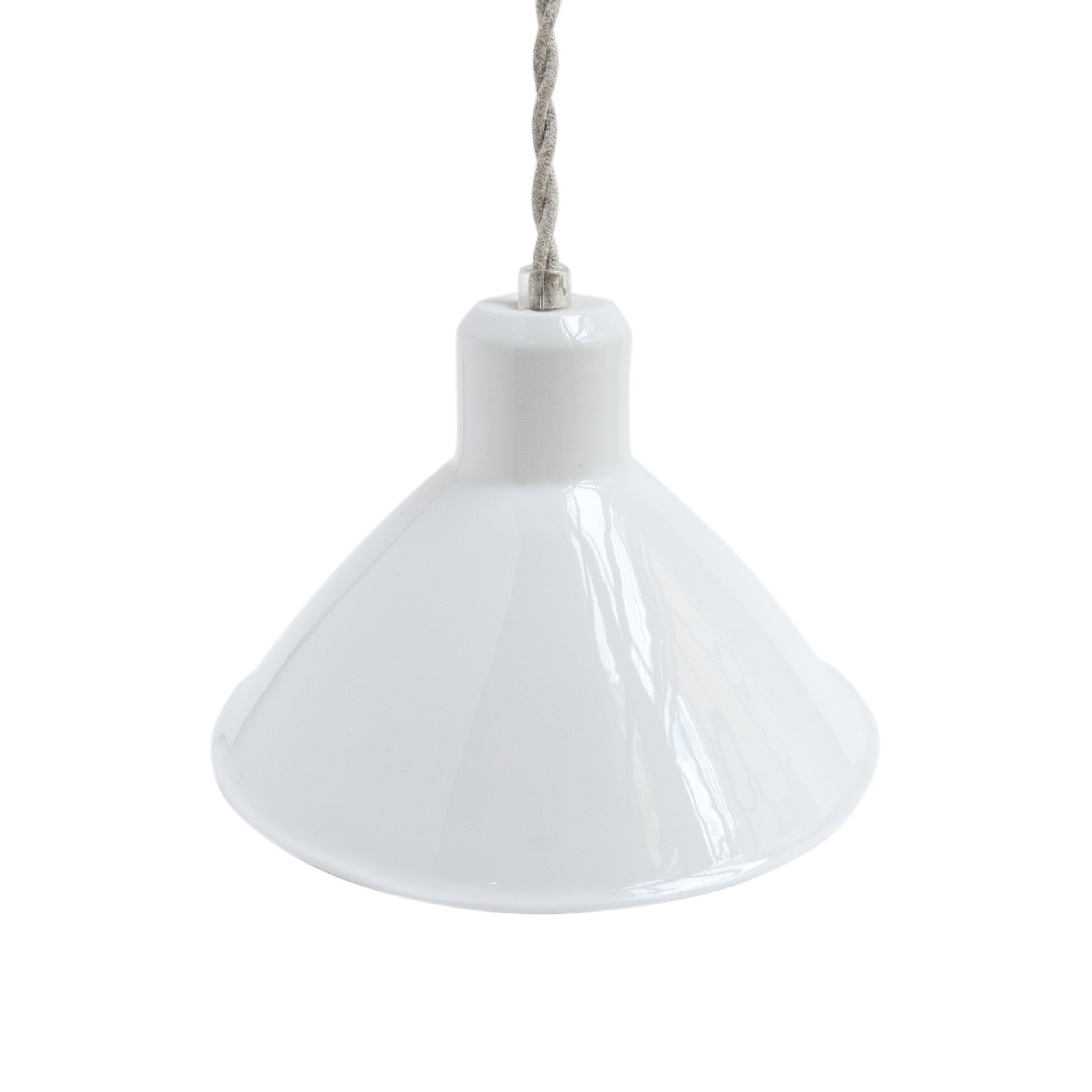 Charlie white porcelain pendant light