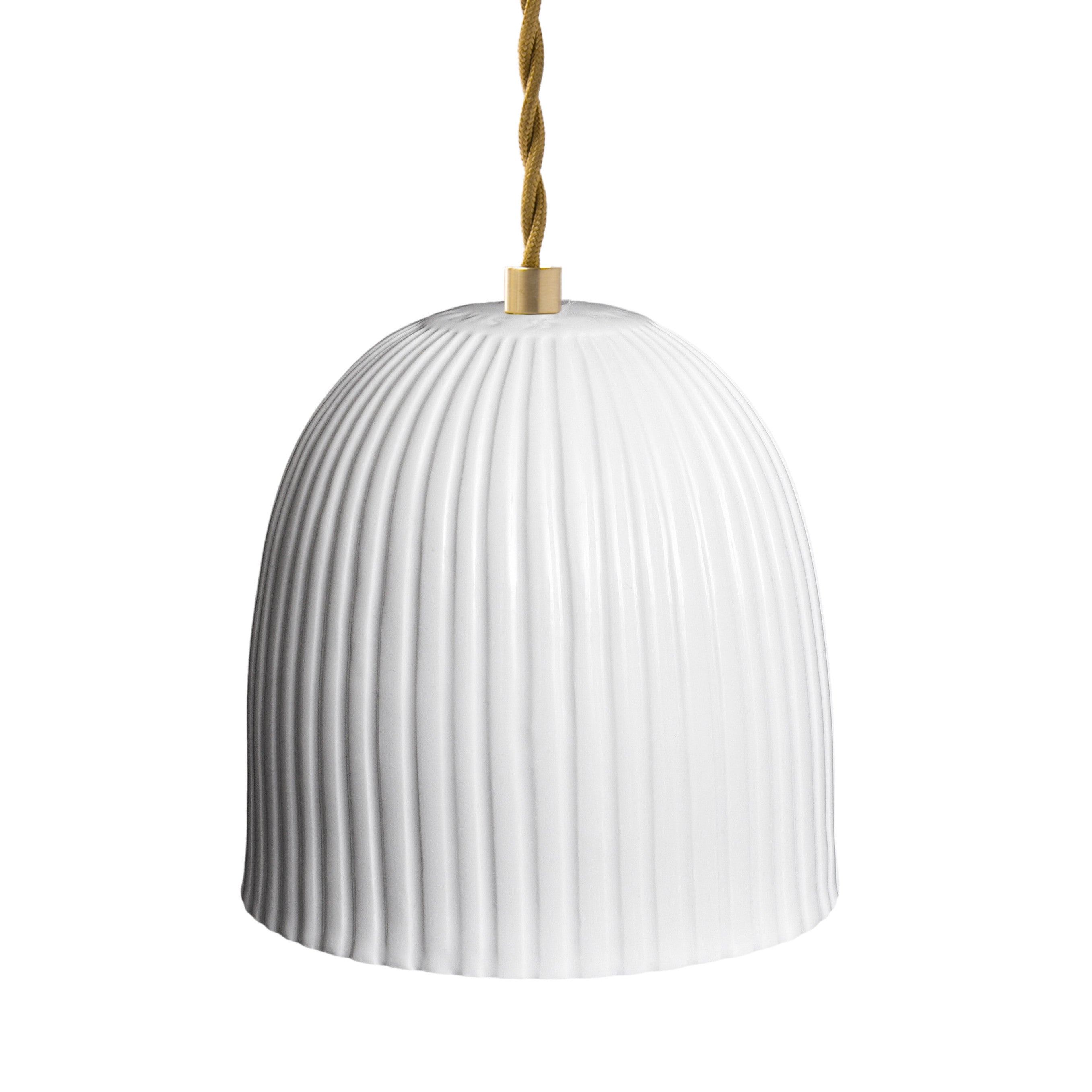 Corinthe white porcelain pendant light