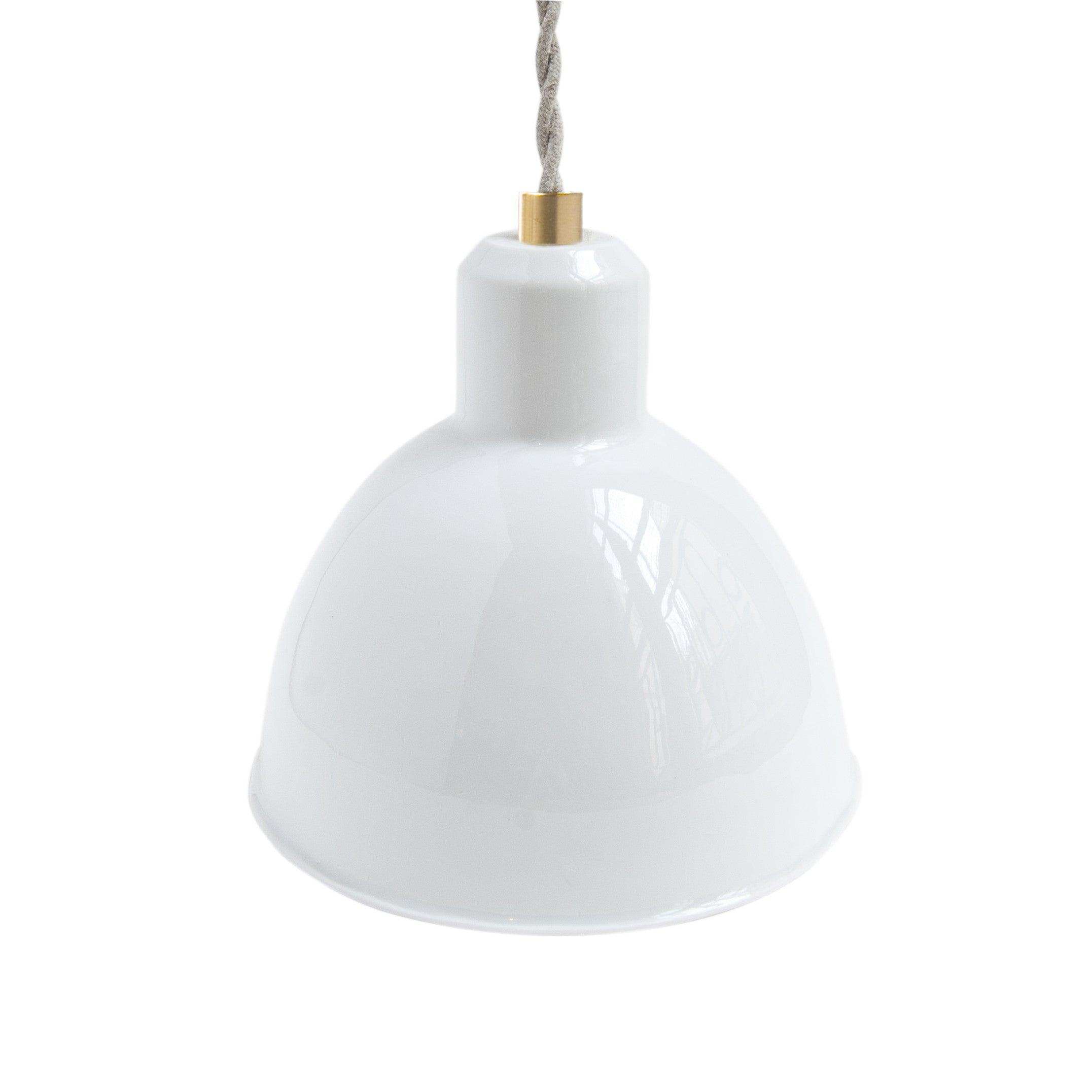 Paulette white porcelain pendant light