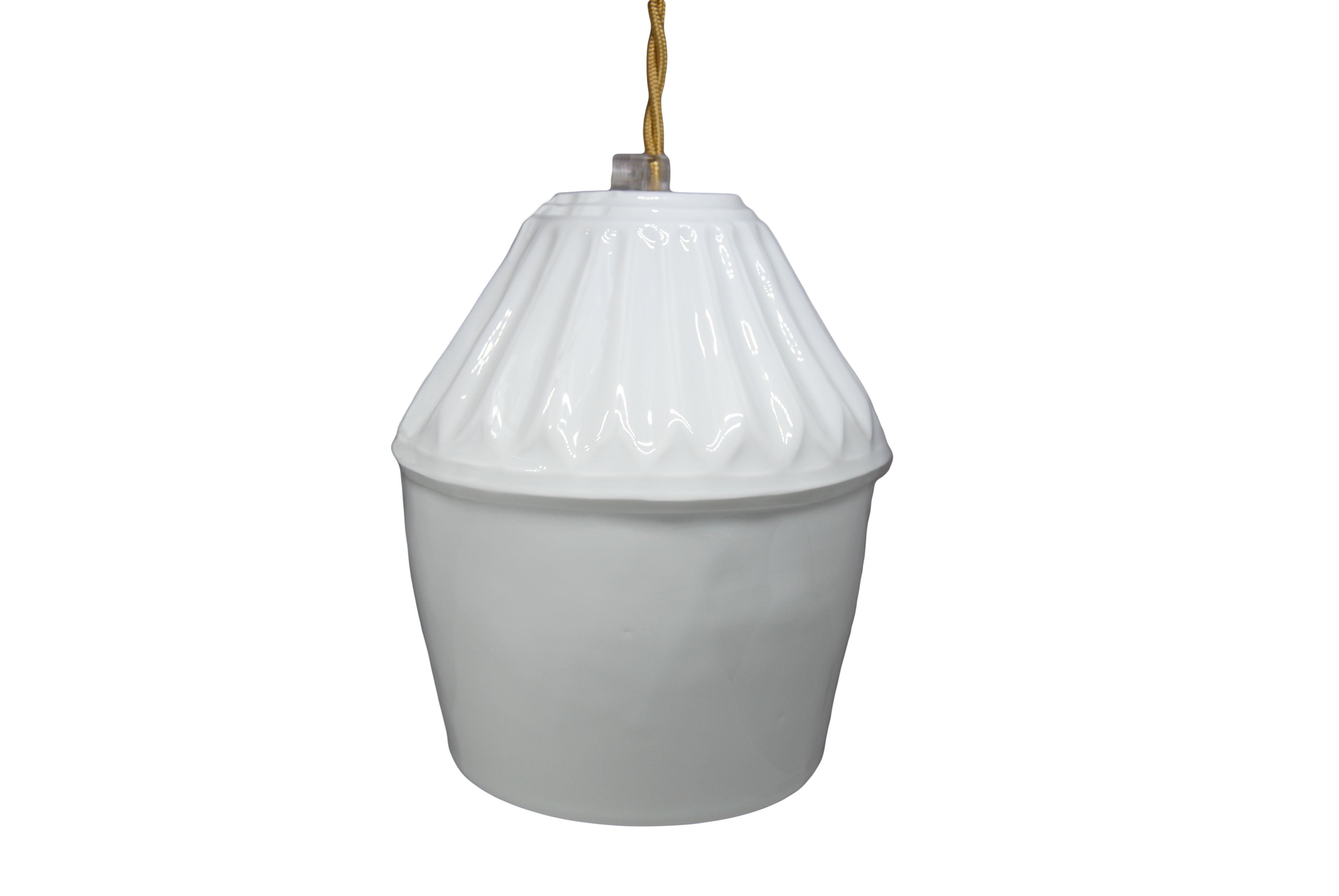 Siam white porcelain pendant light