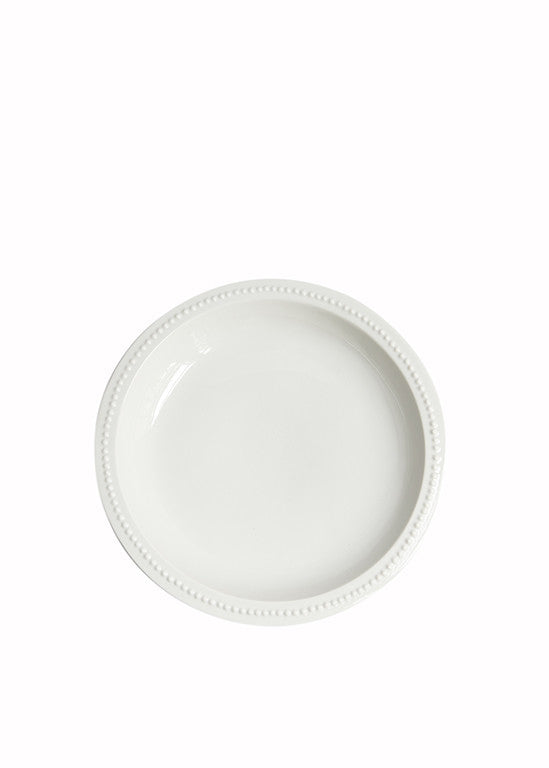 Oreste soup plate in white porcelain