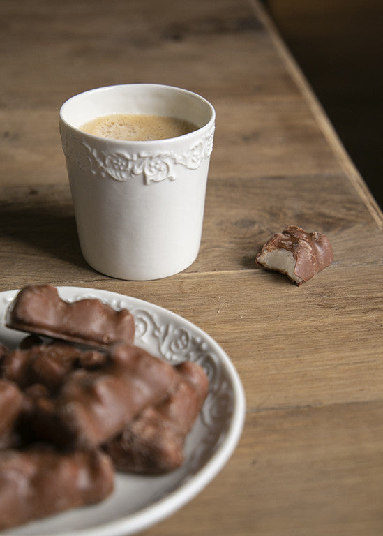 Timbale à café Jacob en porcelaine blanche