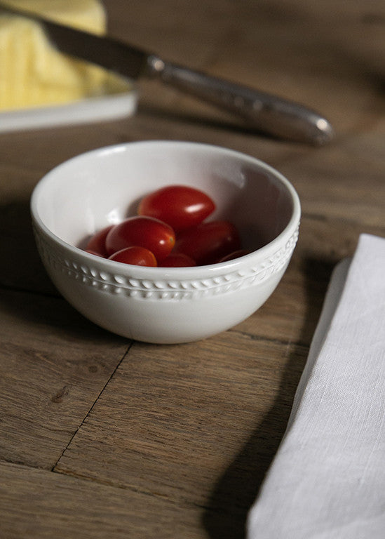 Small white porcelain Empire bowl