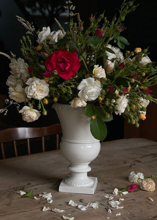 White porcelain Medici vase