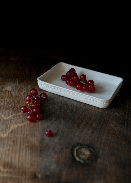 Louis XVI small tray in white porcelain