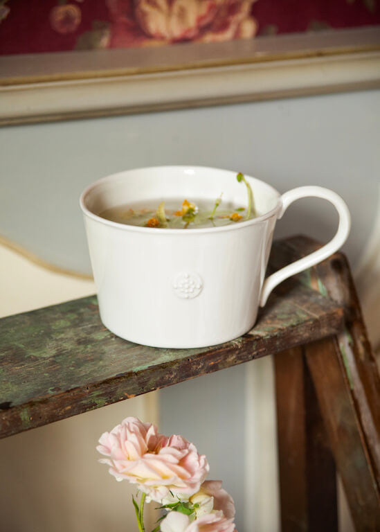 Orion White Porcelain Breakfast cup