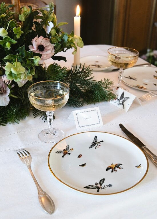 Assiette à dîner | Porcelaine de Limoges | Art de la table | Alix D. Reynis