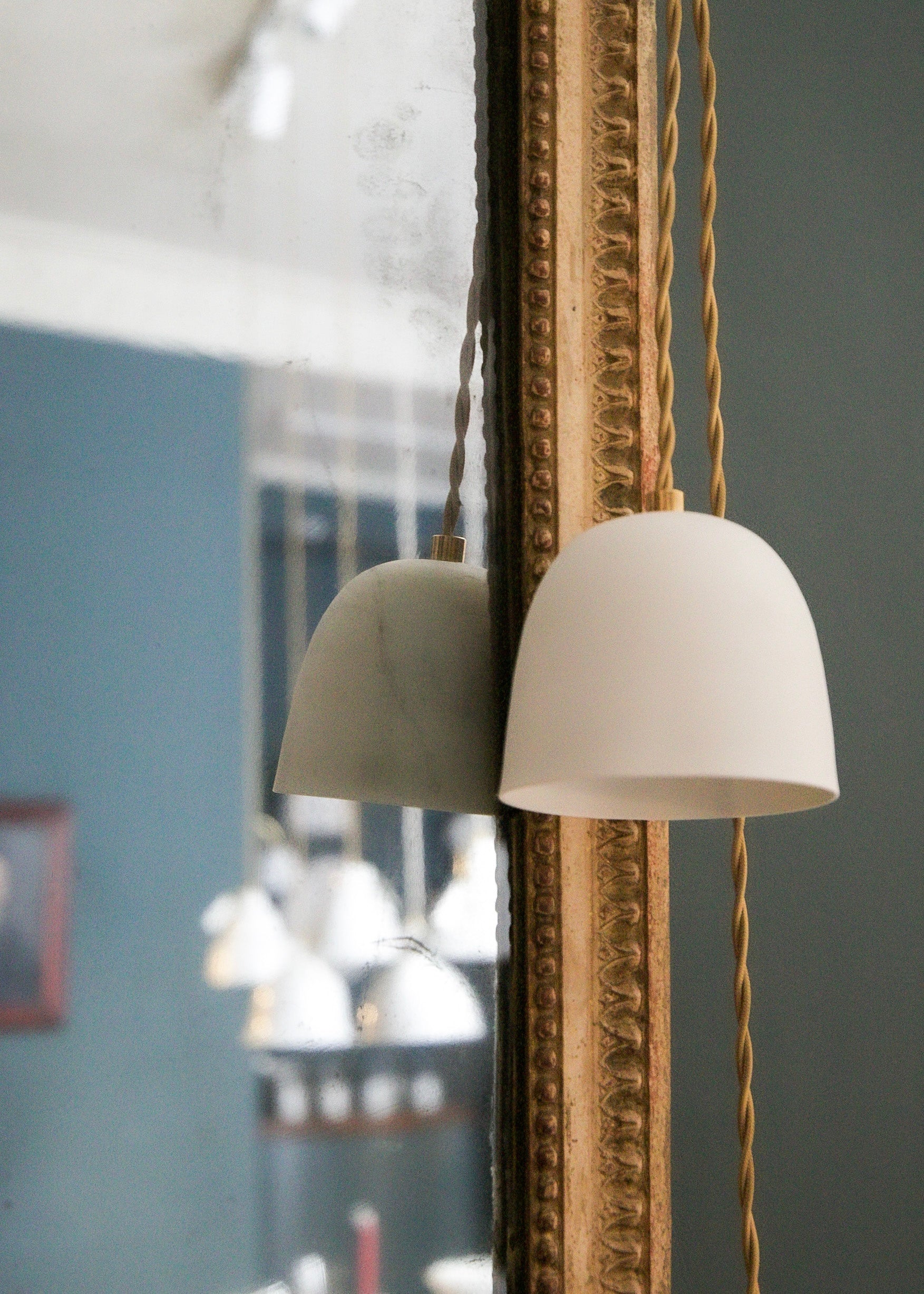 Bonaparte white porcelain mini portable lamp