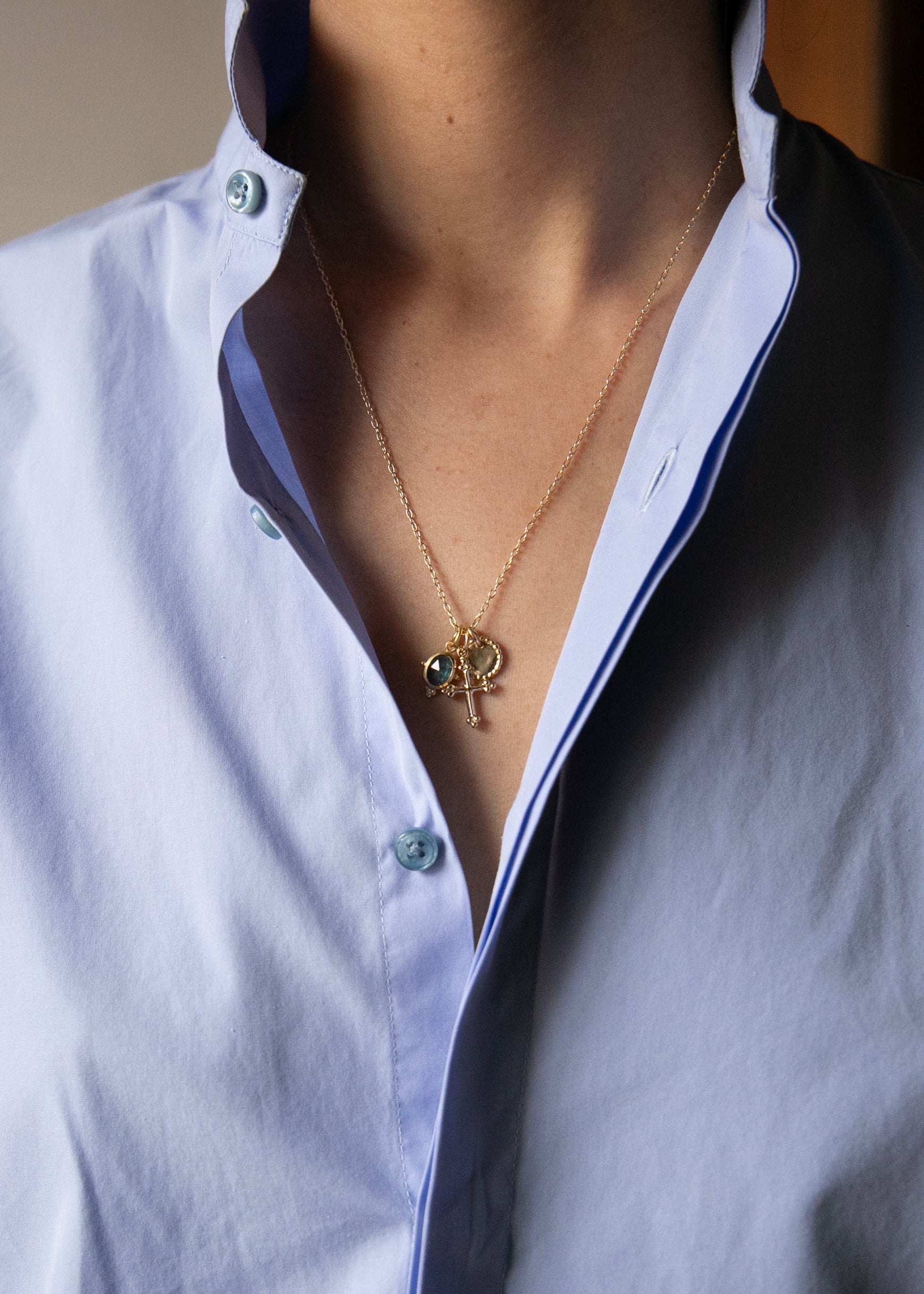 Amulette en vermeil Lou