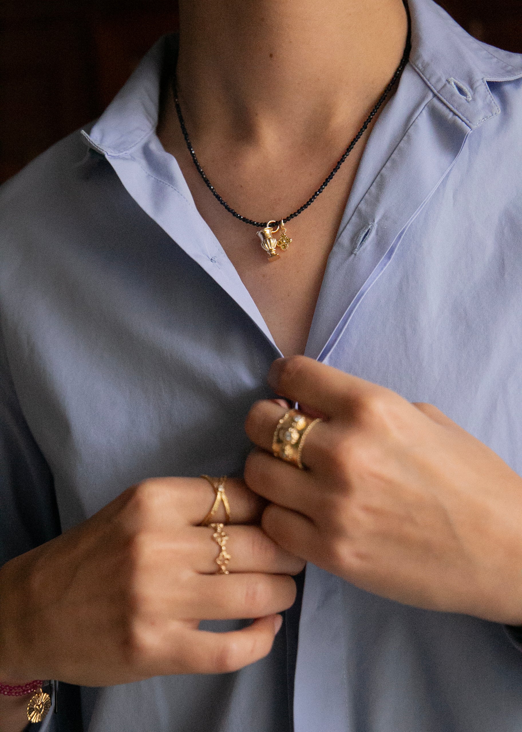 Amulette en vermeil Zita