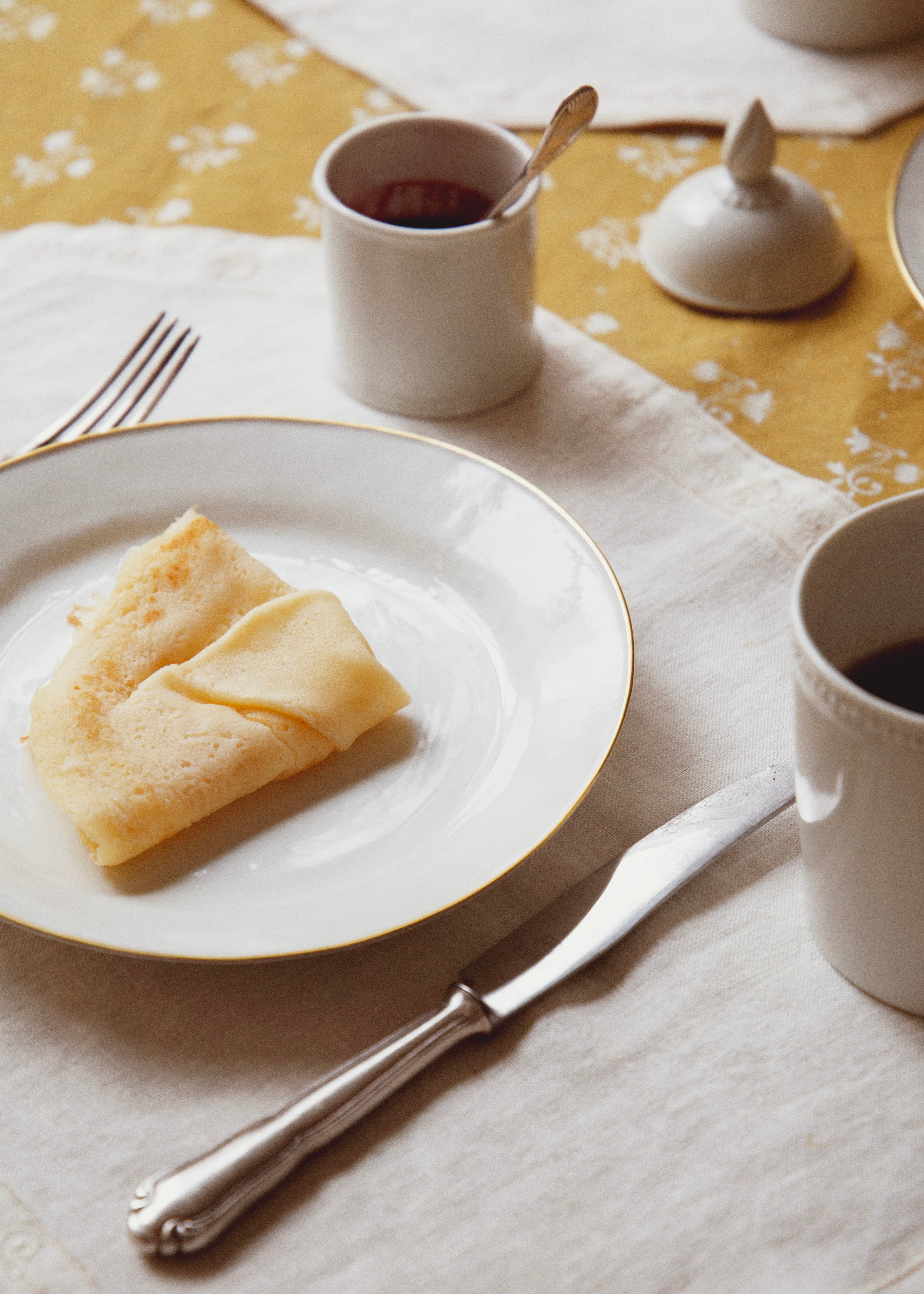 Assiette à dessert Marli en porcelaine blanche