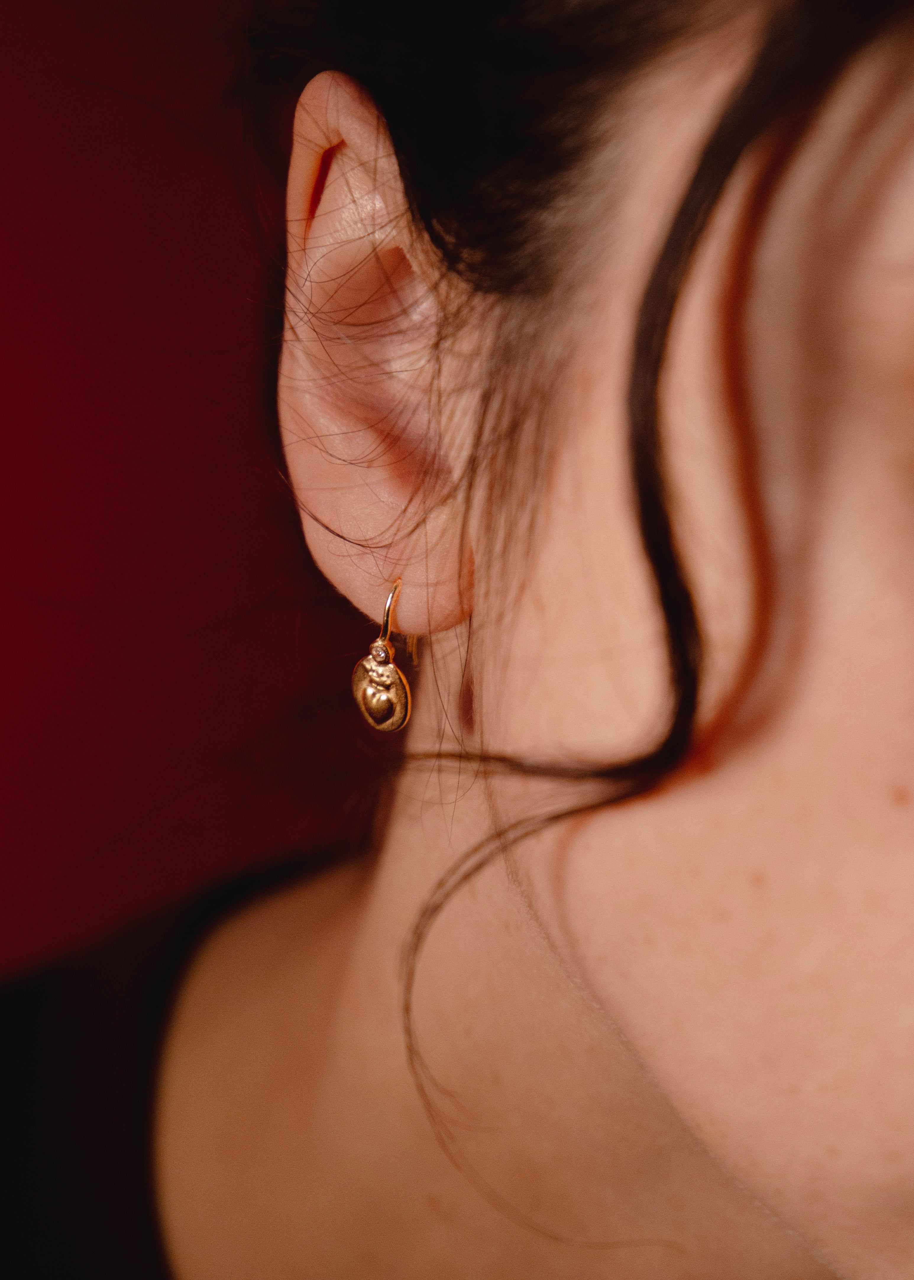 Boucles d'oreilles en vermeil Amore