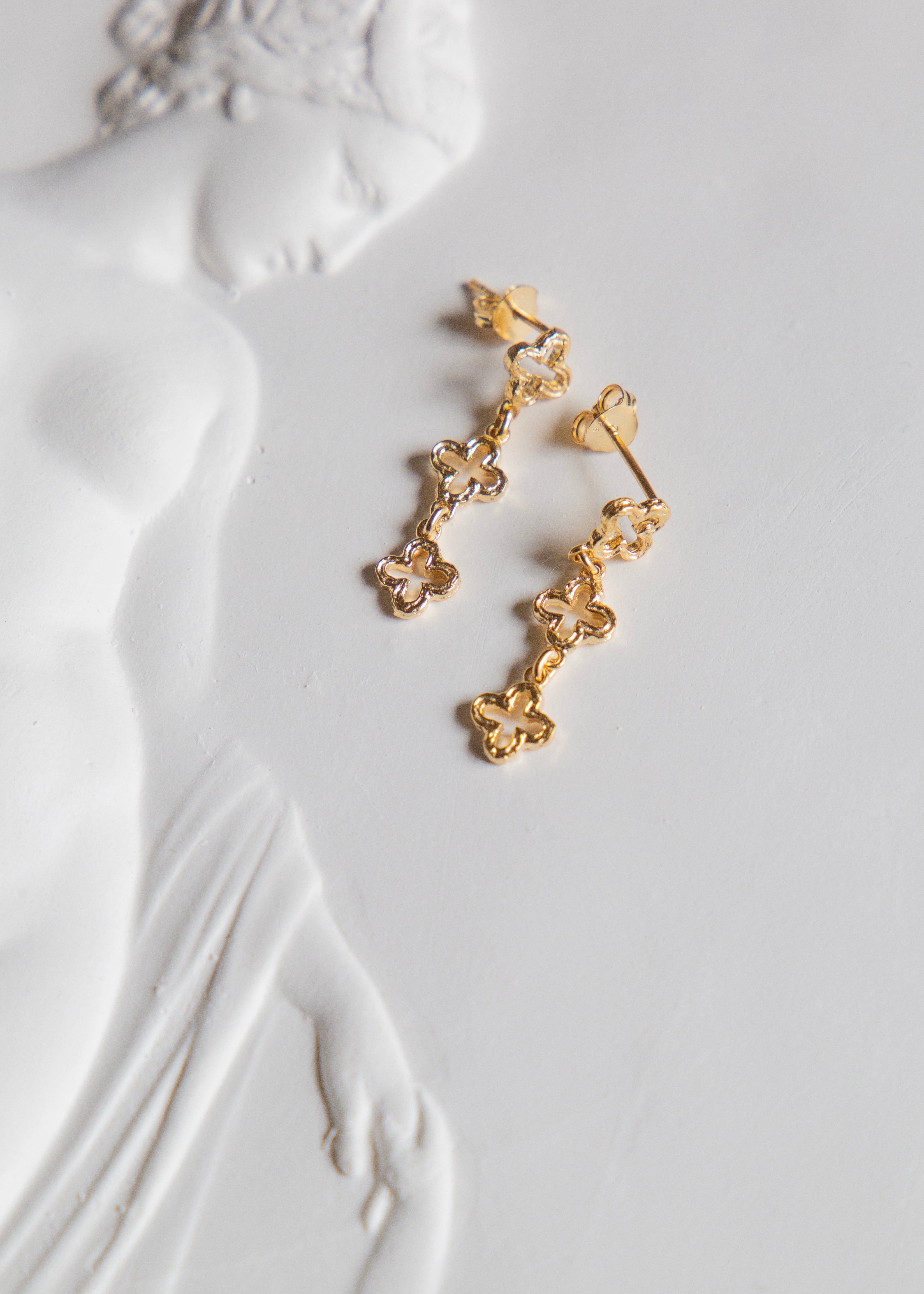 Boucles d'oreilles en vermeil Leah