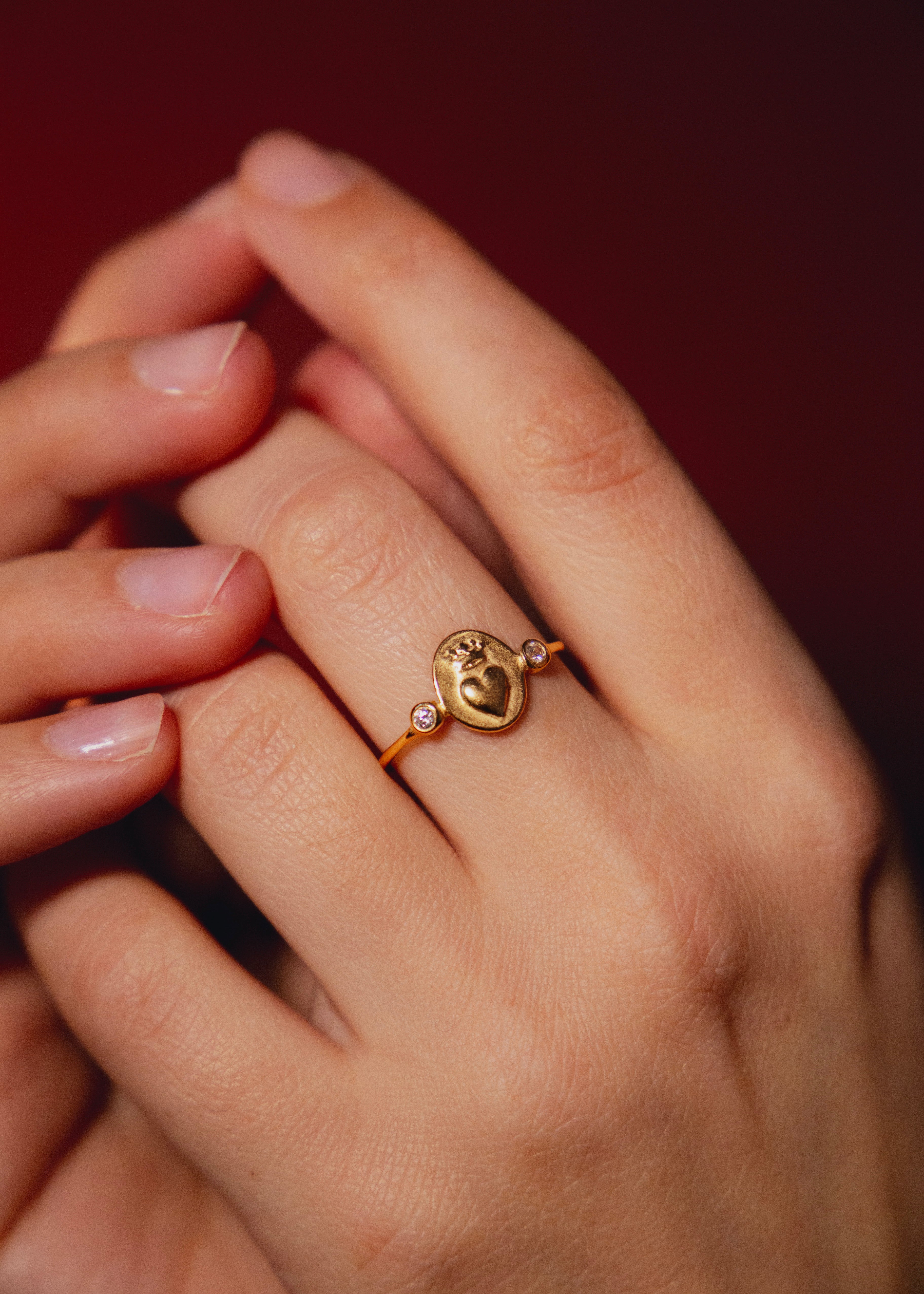 Bague en vermeil Amore