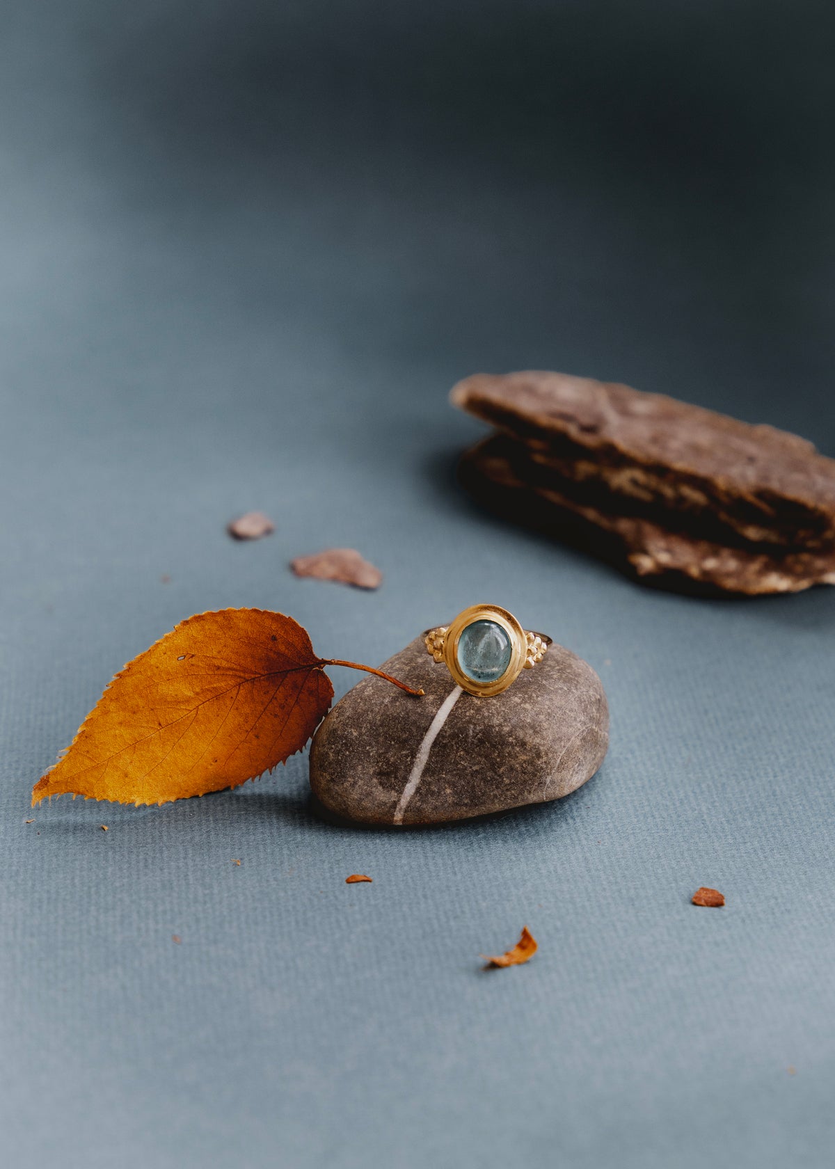 Bague en vermeil et kyanite bleue Vera