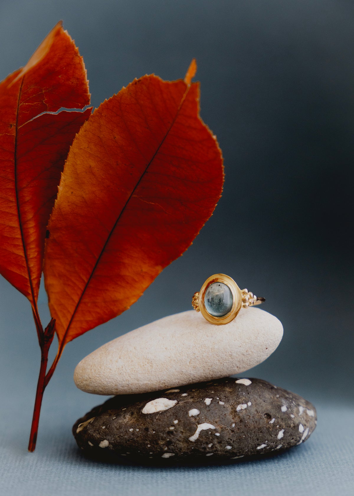 Bague en vermeil et kyanite bleue Vera