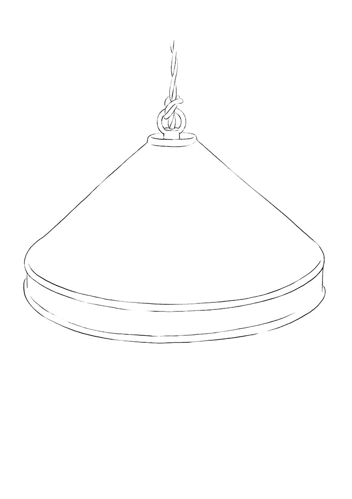 Large Behor porcelain pendant light (Lighting)