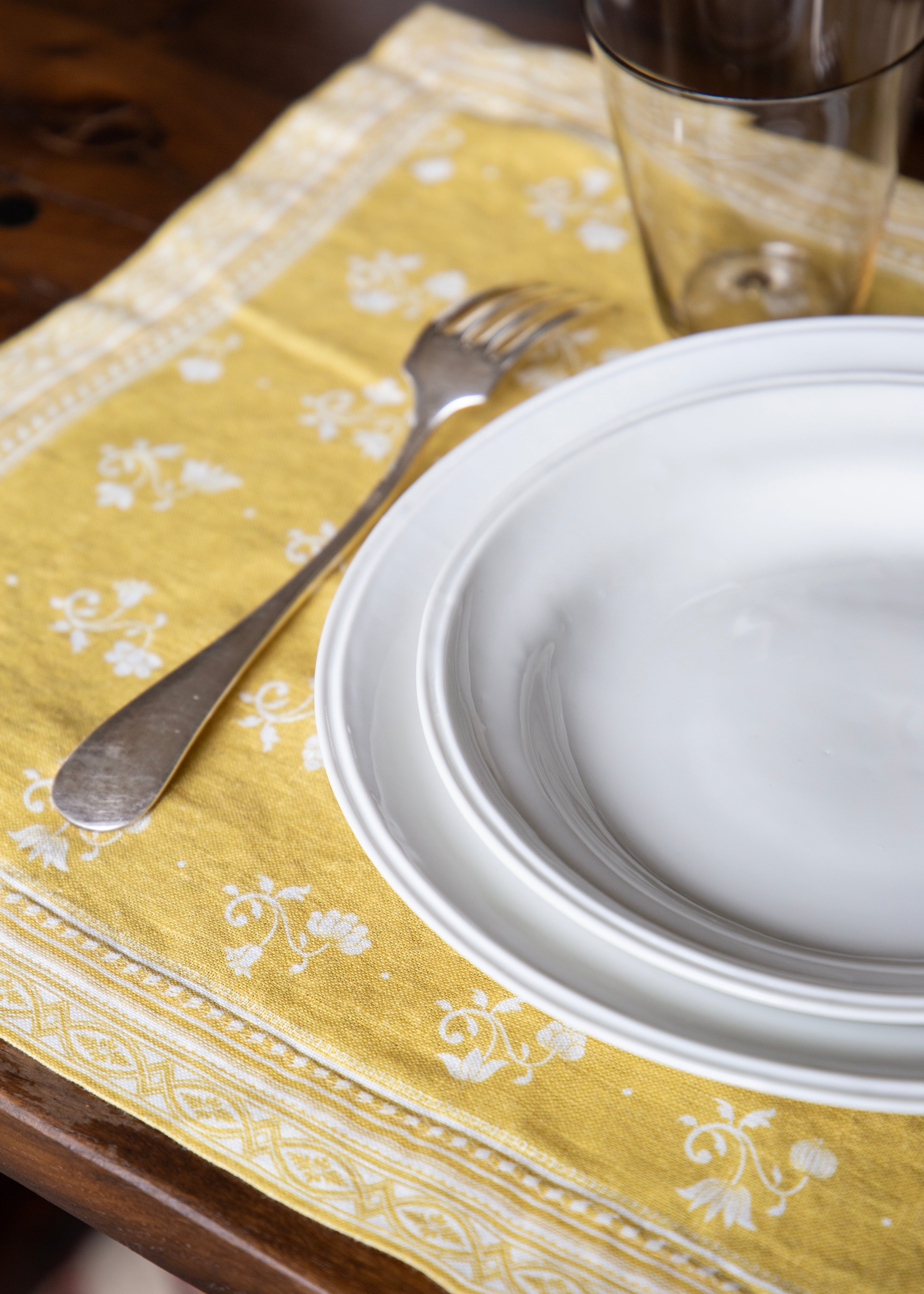 Bistrot white porcelain dessert plate