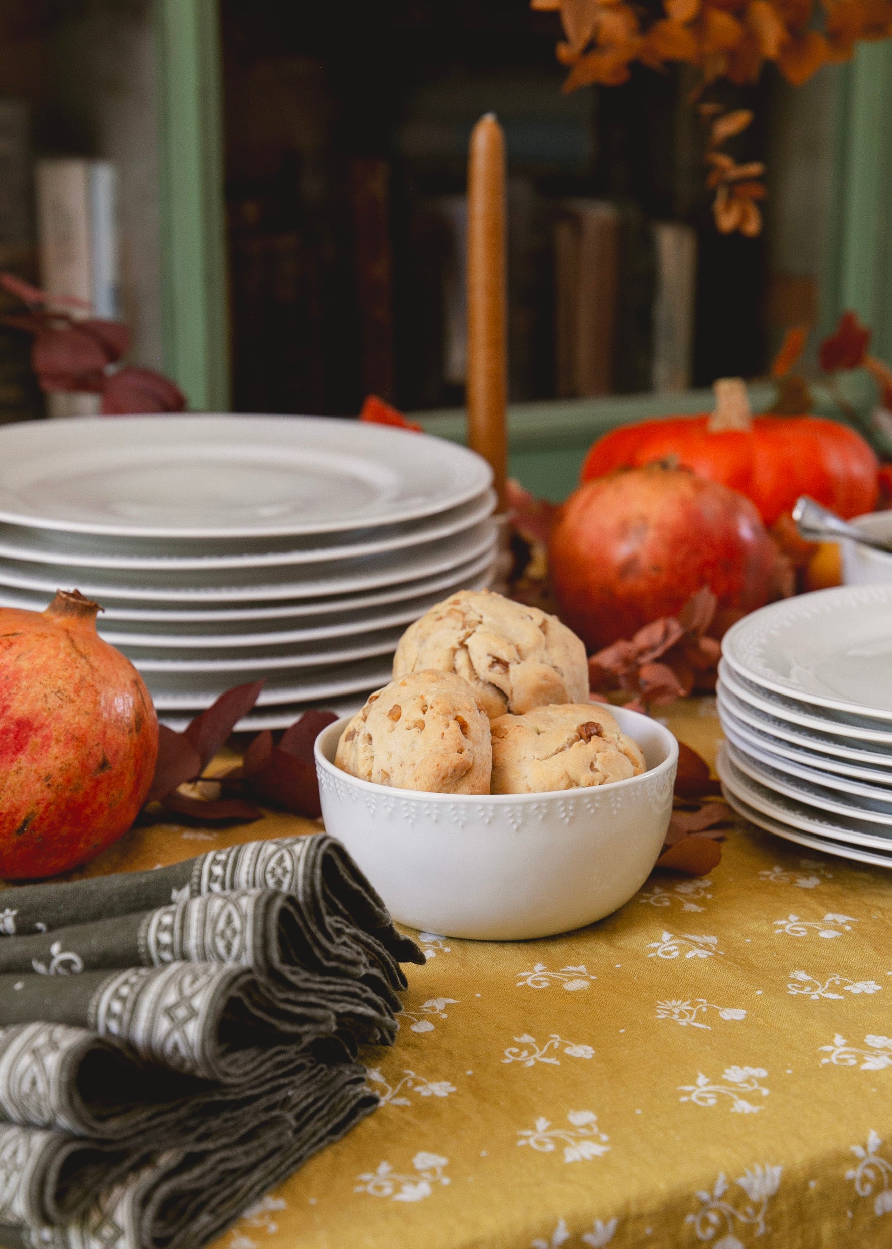 Medium white porcelain Demeter bowl