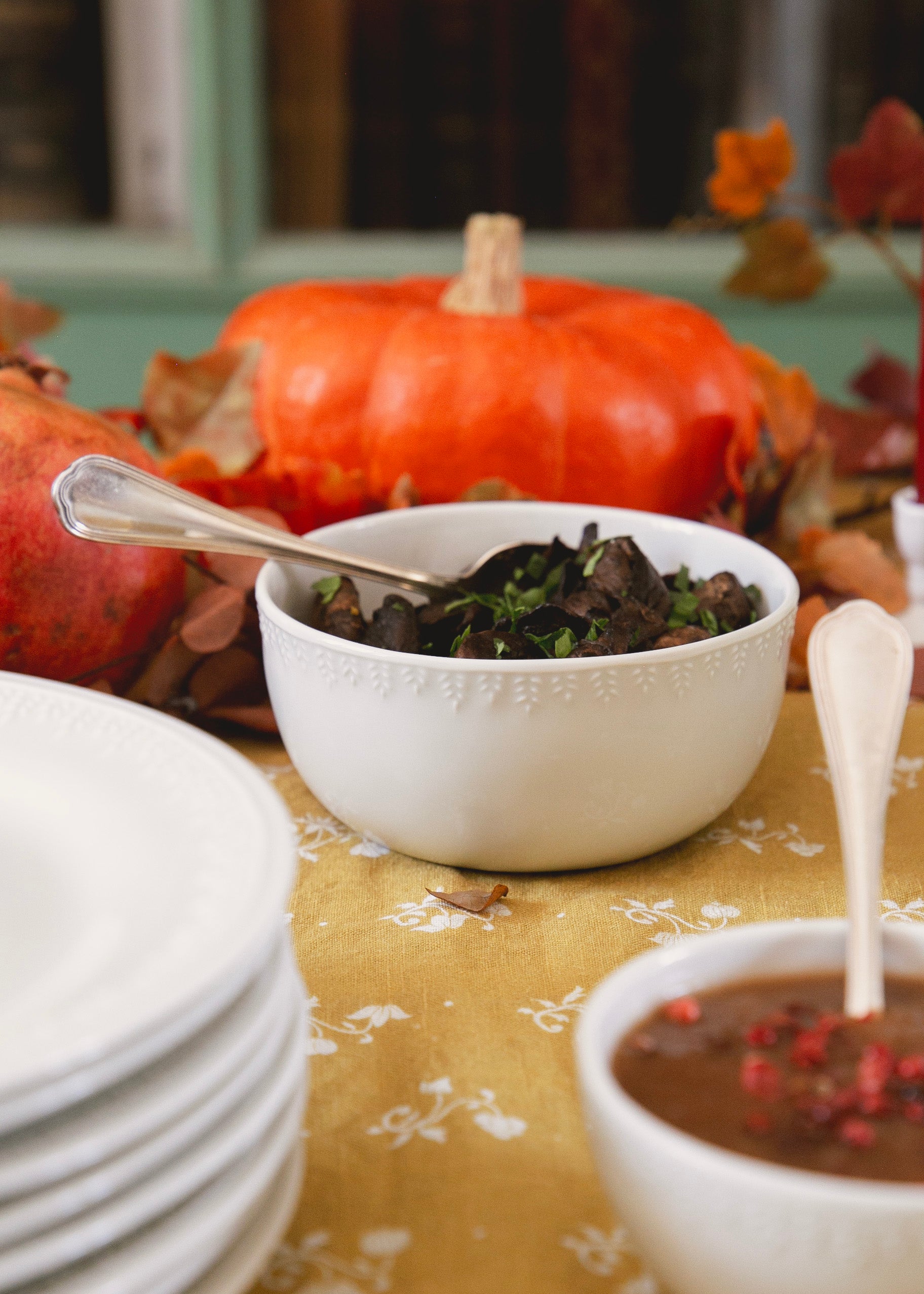 Medium white porcelain Demeter bowl