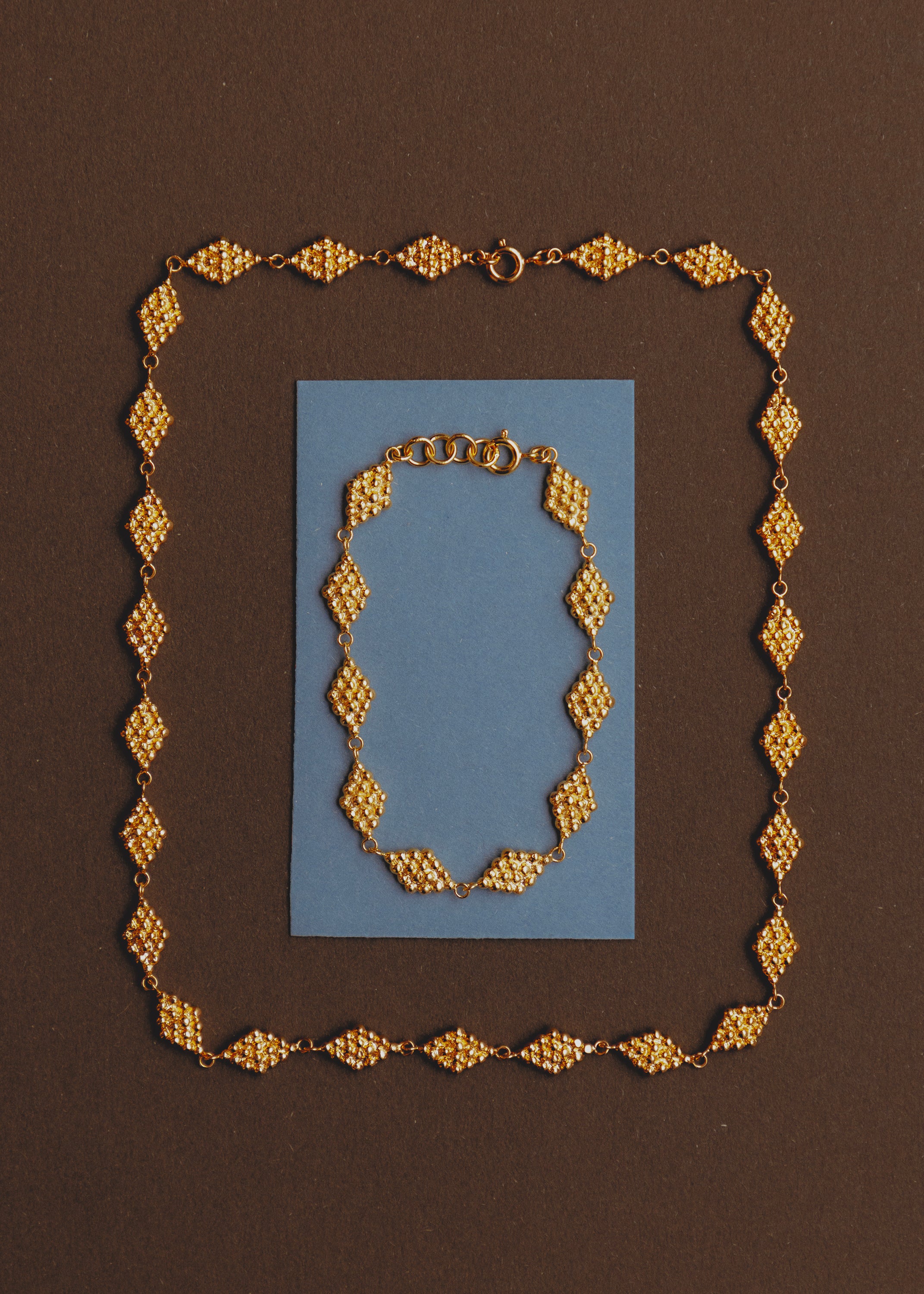 Collier en plaqué or Thalna