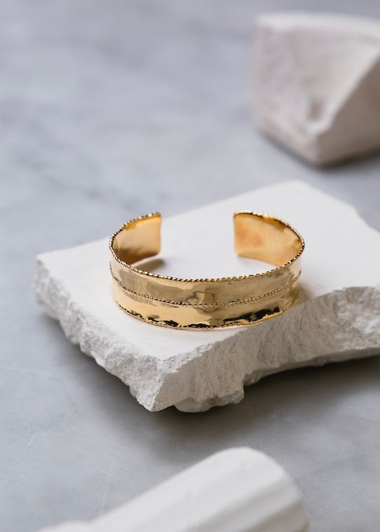 Bangle Oreste in silver-gilt 