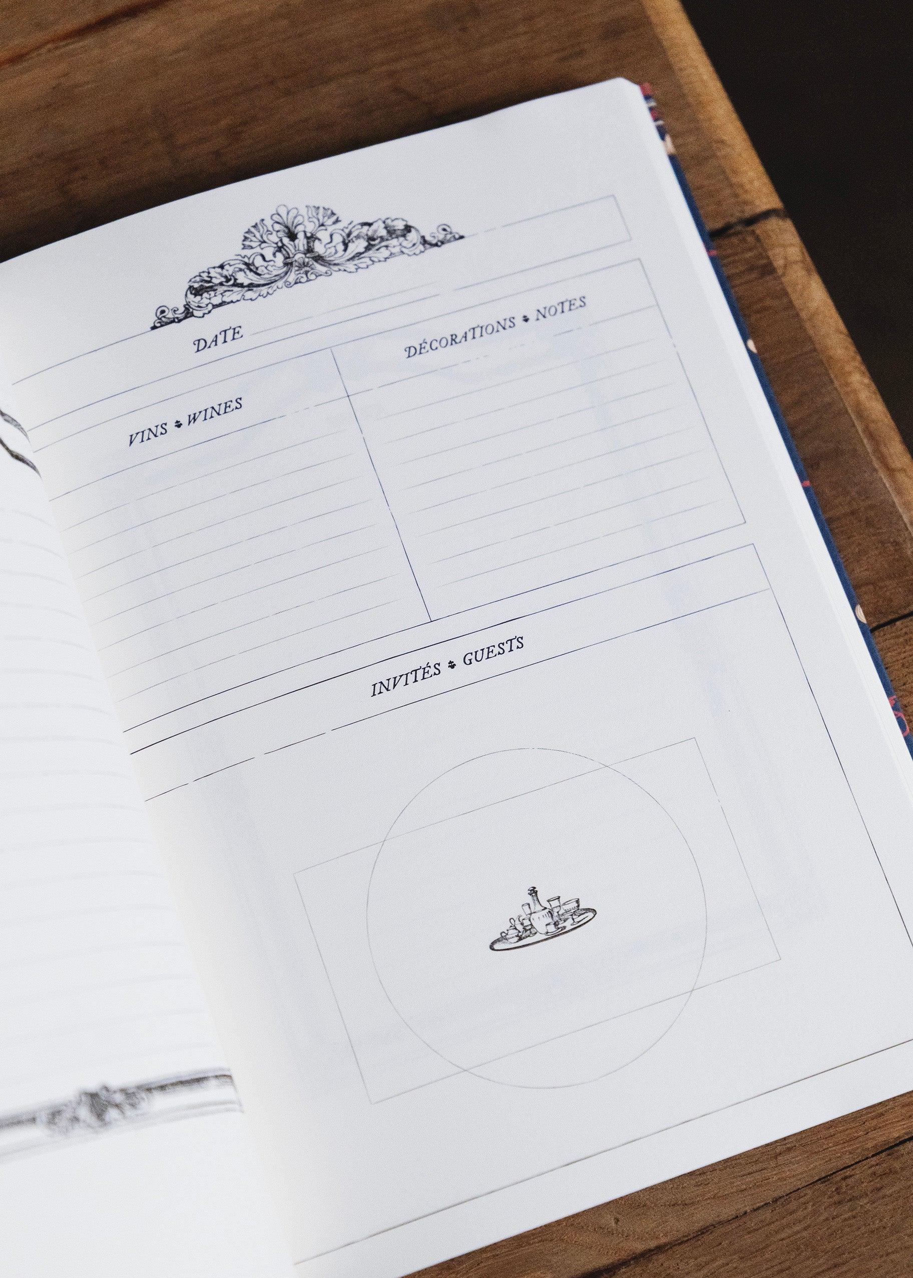 Henriette blank reception notebook, 160 pages