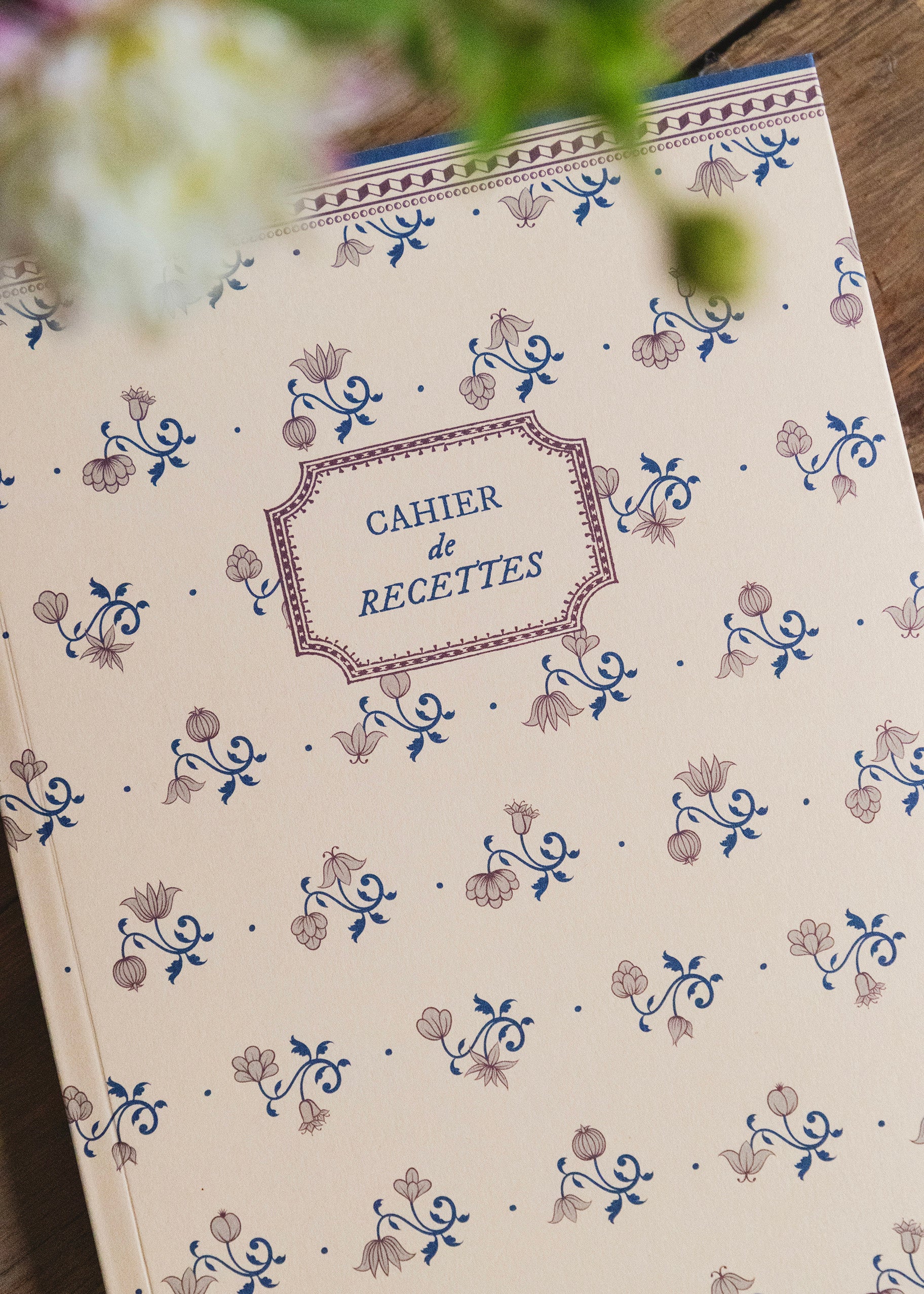Henriette blank recipe notebook, 160 pages