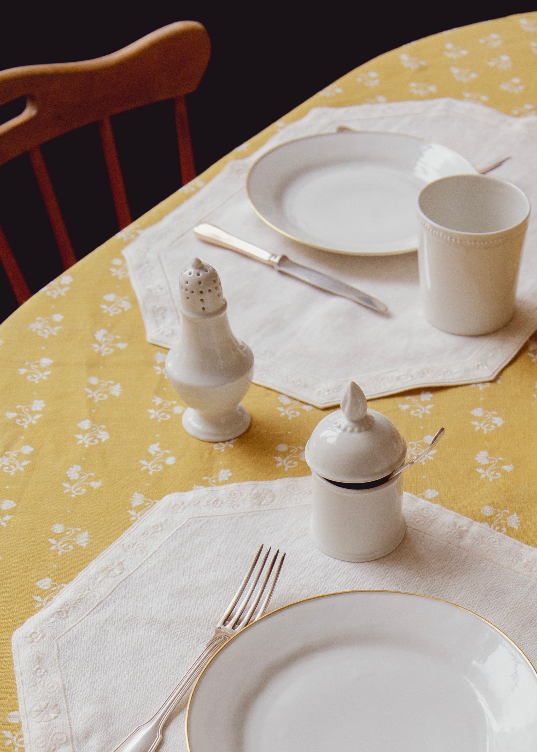 Sucrier Simple en porcelaine de blanche