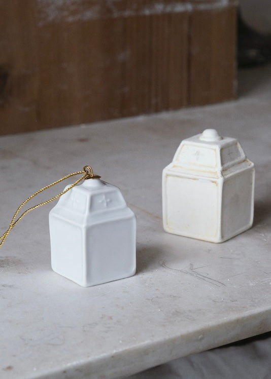 Paris bell in Limoges white porcelain