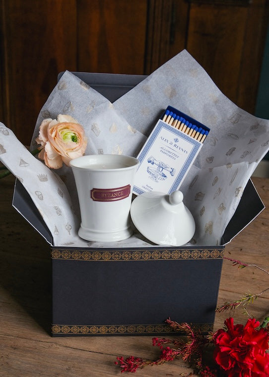 Coffret bougie | Porcelaine de Limoges | Décoration| Alix D. Reynis