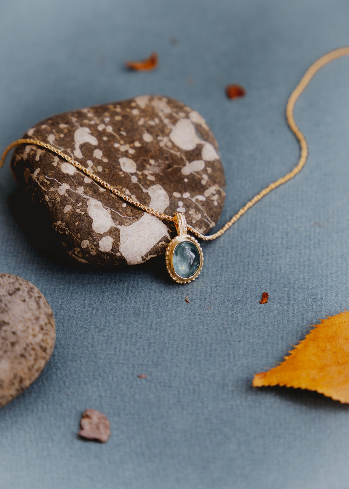 Collier en vermeil et kyanite bleue Vera