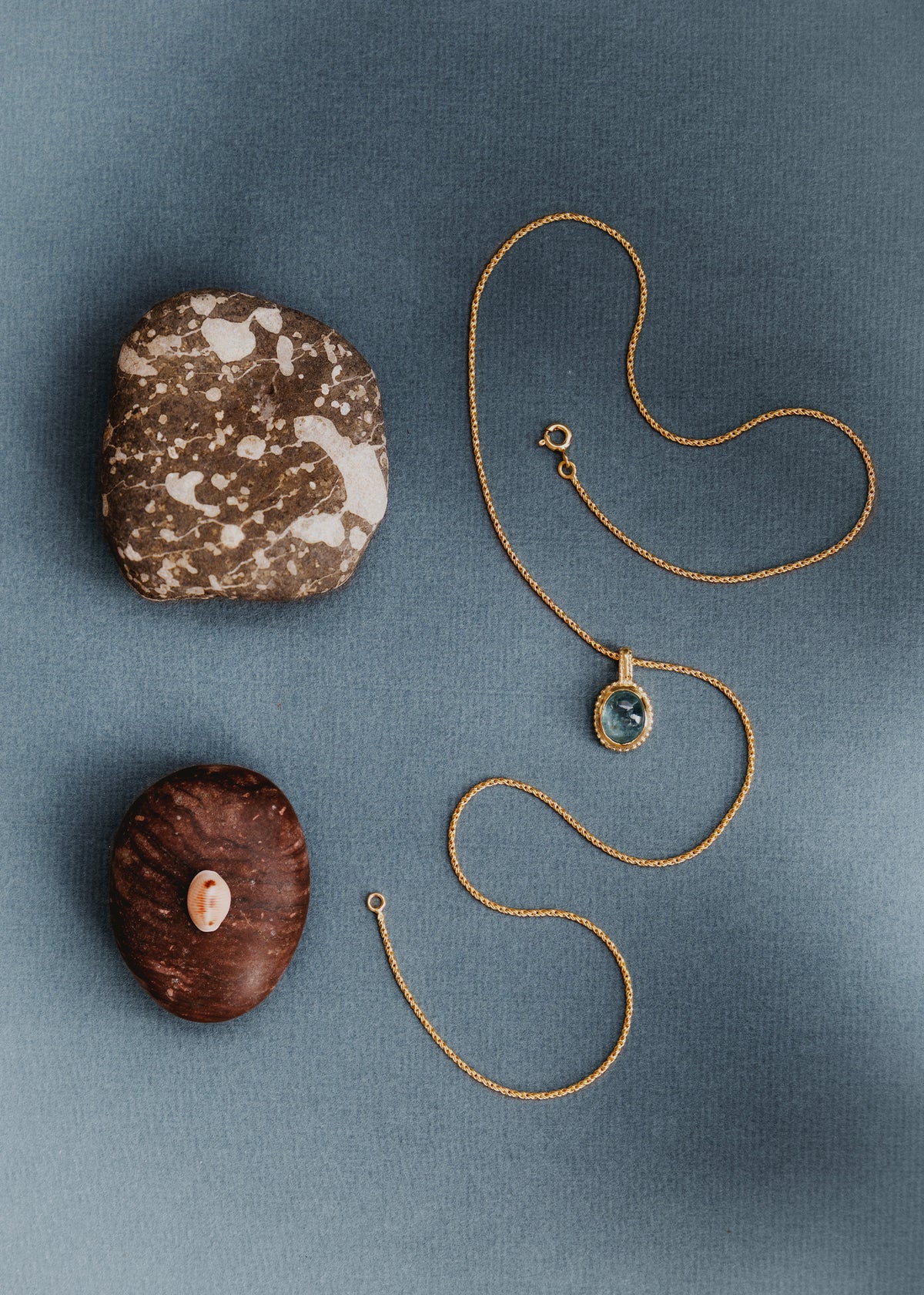 Collier en vermeil et kyanite bleue Vera