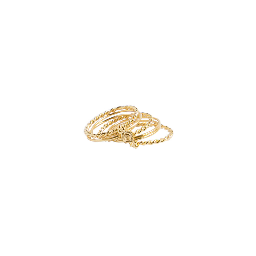 Gaïa Silver-gilt ring