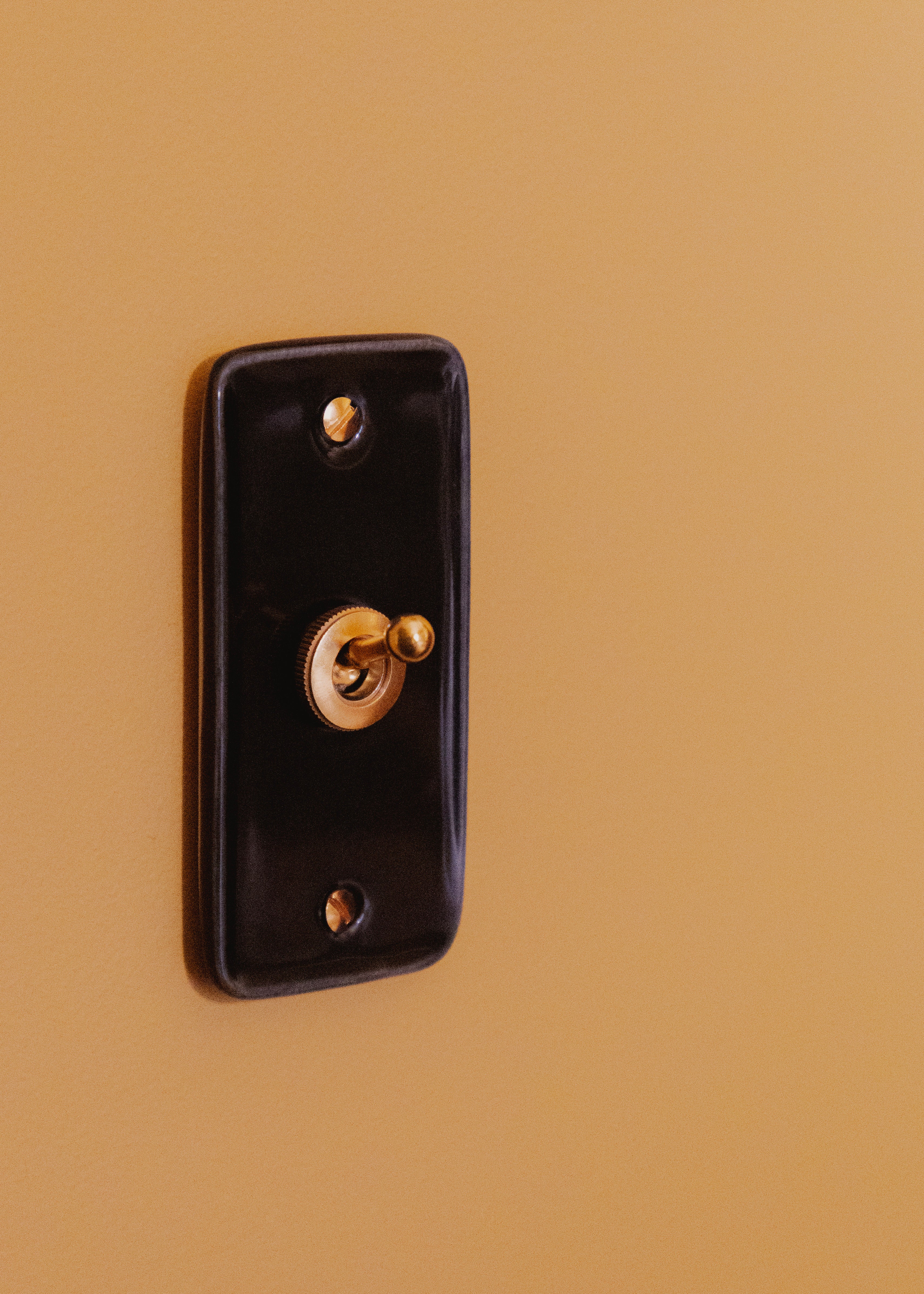 Interrupteur ADR x HI Simple en Porcelaine Noire