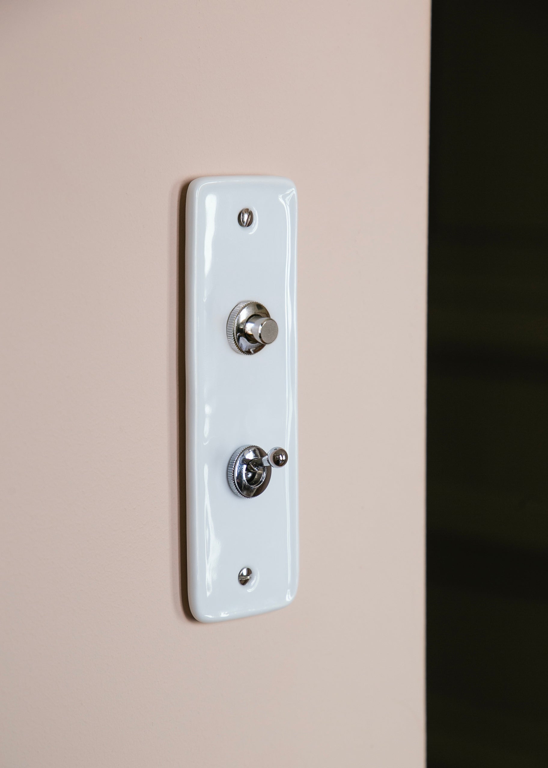 ADR x HI Double Chrome Switch in White Porcelain
