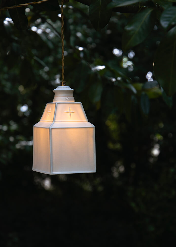 Paris white porcelain pendant light