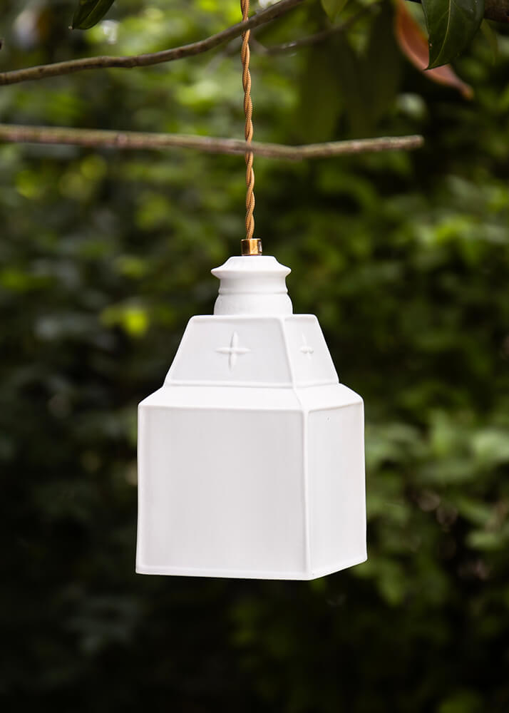 Paris white porcelain pendant light