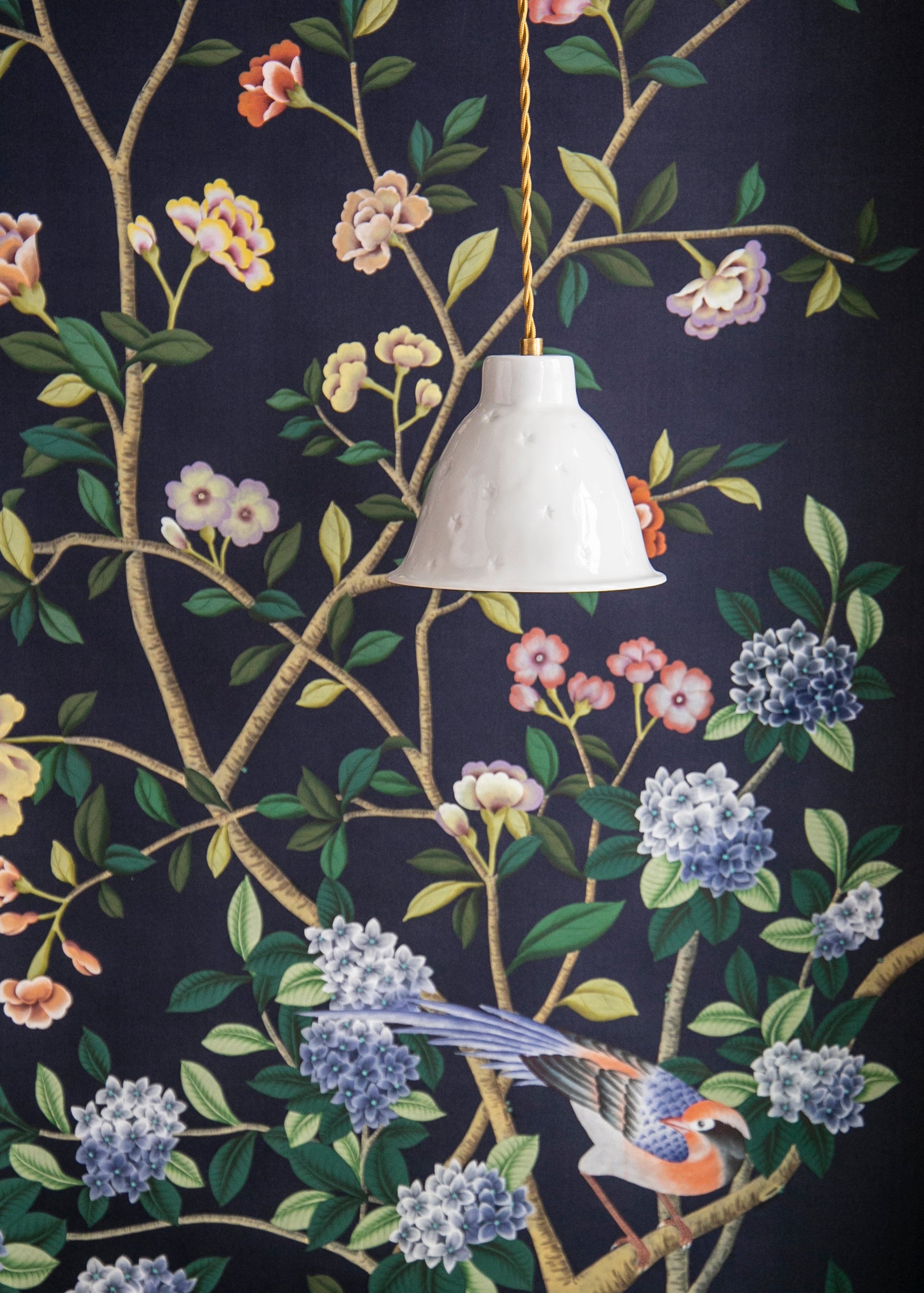 Mini Nuit étoilée white porcelain portable lamp