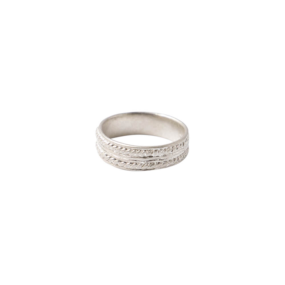 Bague anneau pour homme en argent Ulysse