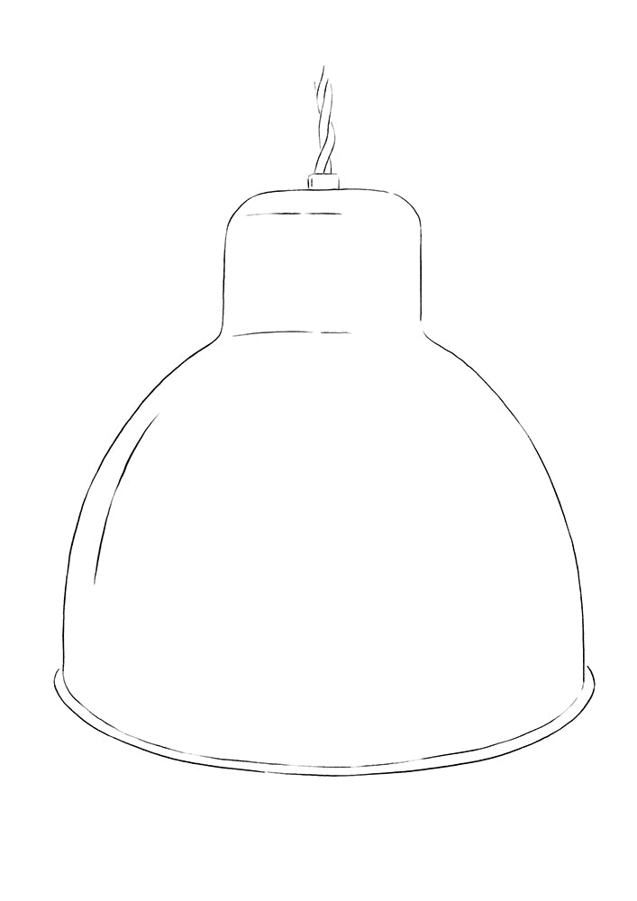 Large Paulette porcelain pendant light (Lighting)