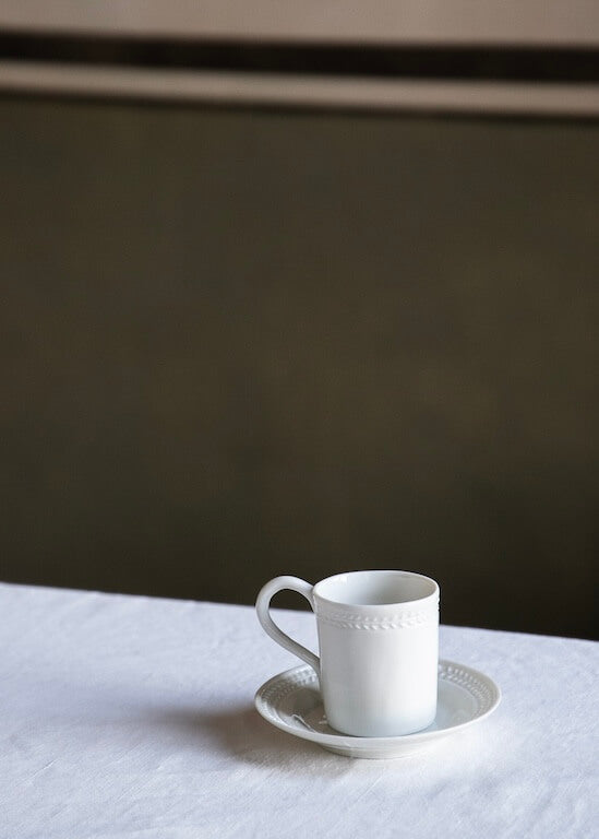 Litron Empire coffee cup in white porcelain