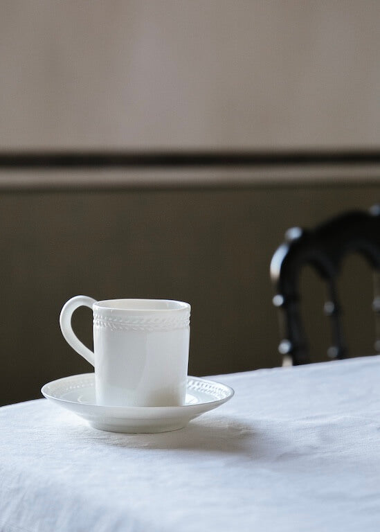 Litron Empire coffee cup in white porcelain